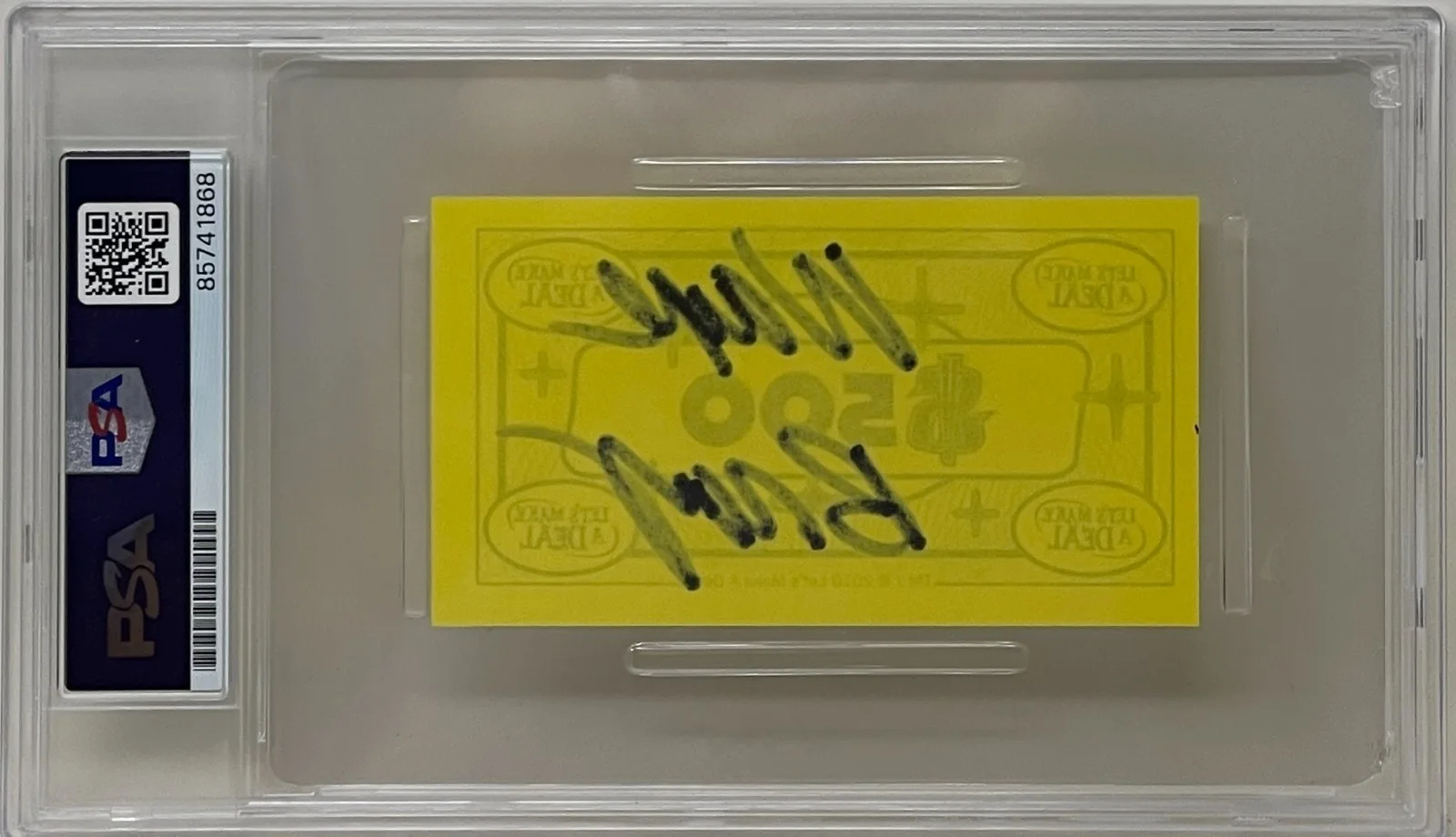 Wayne Brady — Wayne Brady Signed Let's Make A Deal Game Novelty Currency Money TV Show PSA/DNA, изображение 2