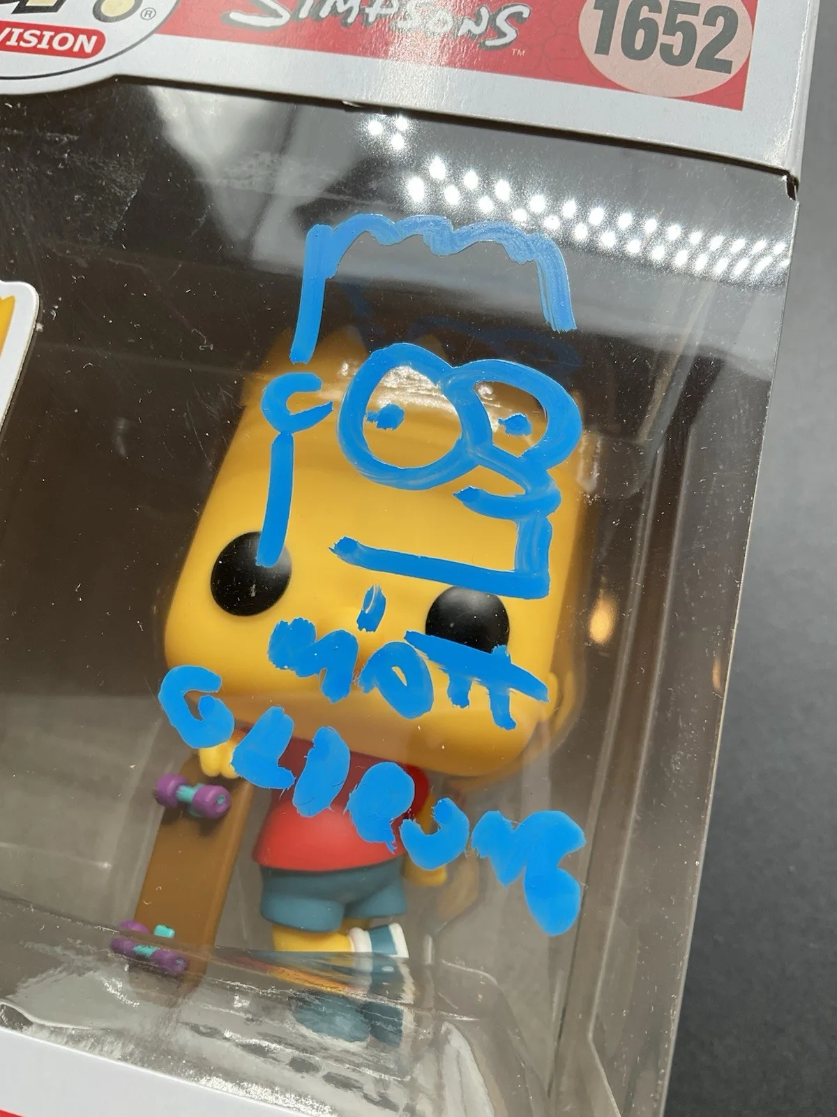 Matt Groening — Matt Groening Signed Simpsons Bart Funko Pop #1652 BAS Matt Groening sketch LOA, изображение 3