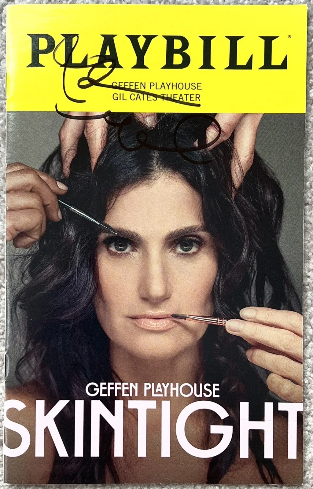 Idina Menzel — Idina Menzel Signed In Person Skintight Playbill - Authentic