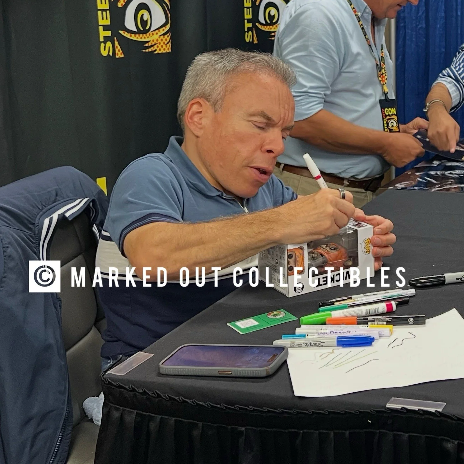 Warwick Davis Signed Funko Pop #608 Star Wars PROOF, image 2