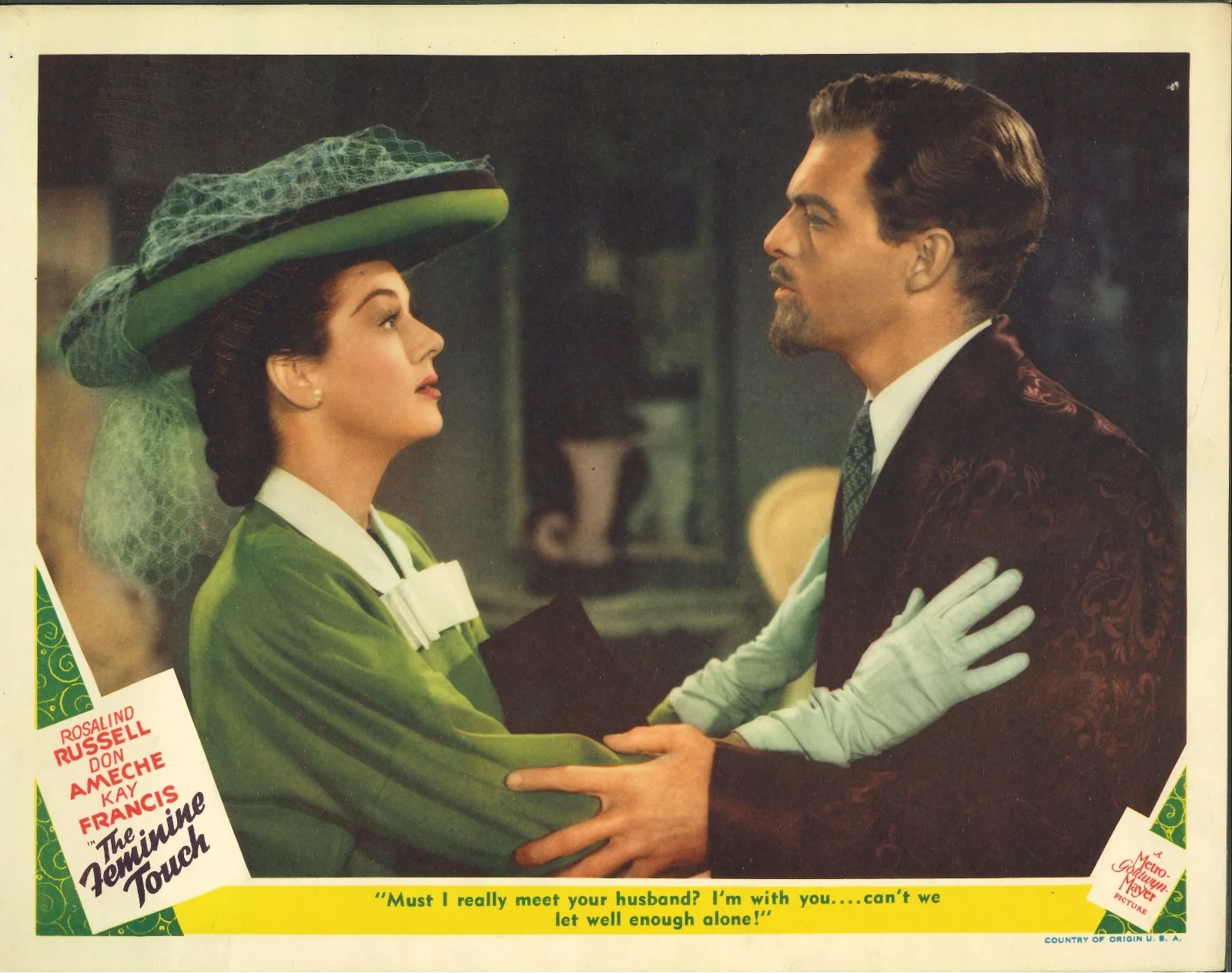 Feminine Touch 2x ORIGINAL US Lobby Cards Rosalind Russell Don Ameche 1941, image 3