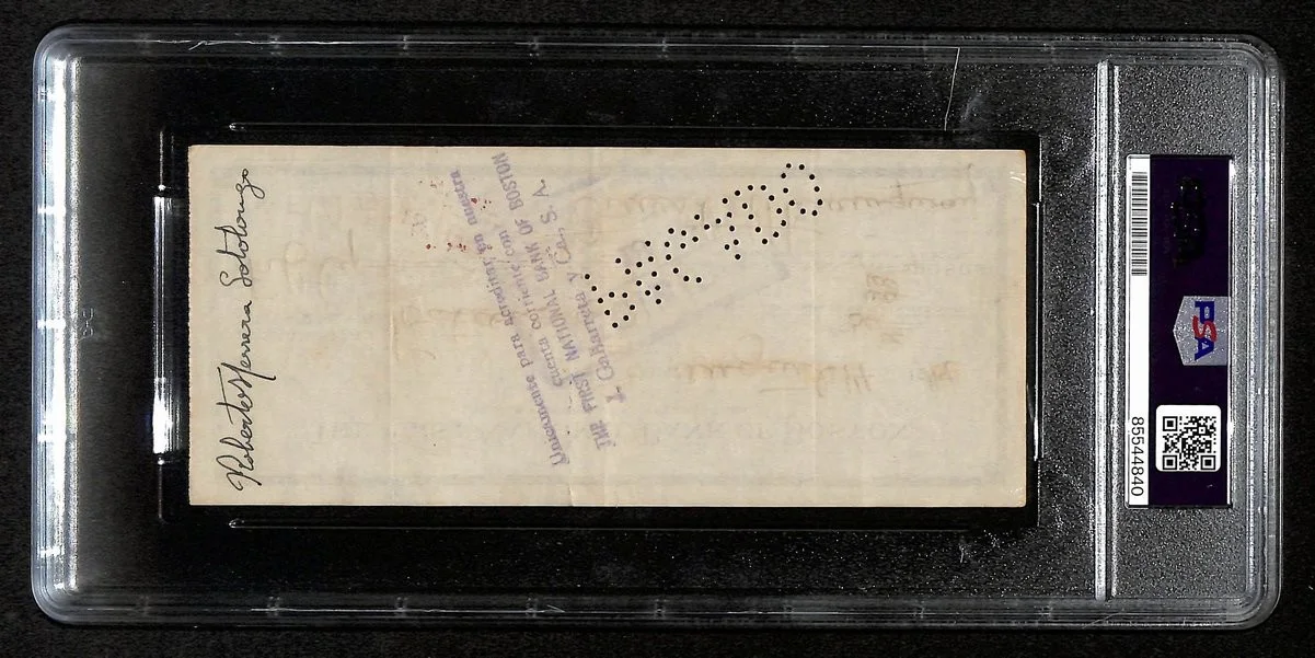 Ernest Hemingway Signed Check 1947 – PSA/DNA Encapsulated 199527, image 2