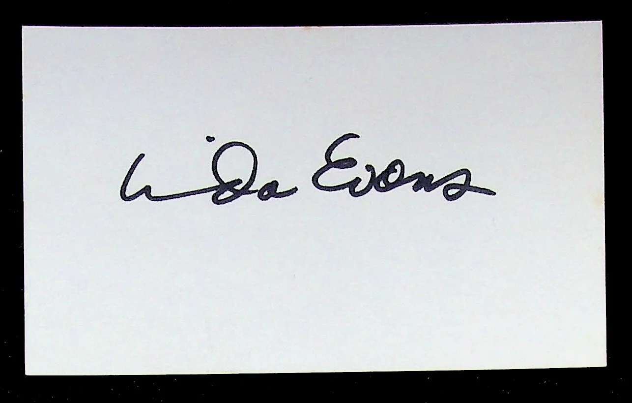 Linda Evans — Actress Linda Evans Original Signed Autograph Index Card Dynasty Big Valley