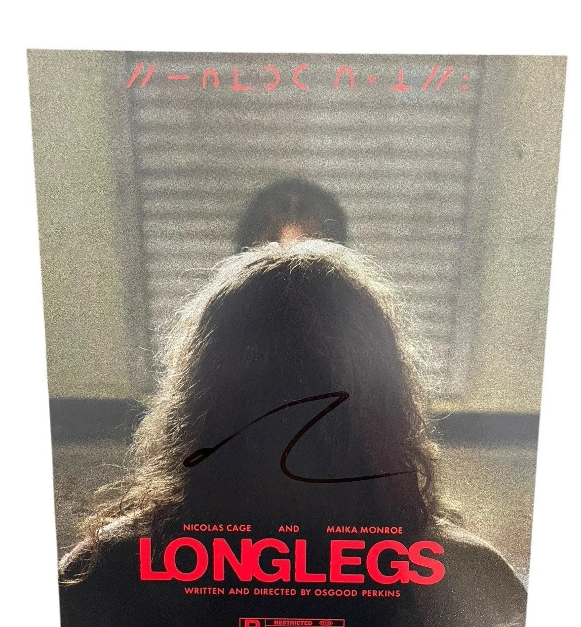 Nicholas Cage — NICOLAS NIC CAGE ACTOR SIGNED AUTOGRAPH LONGLEGS 11x14 PHOTO A w/ PROOF JSA COA, изображение 3
