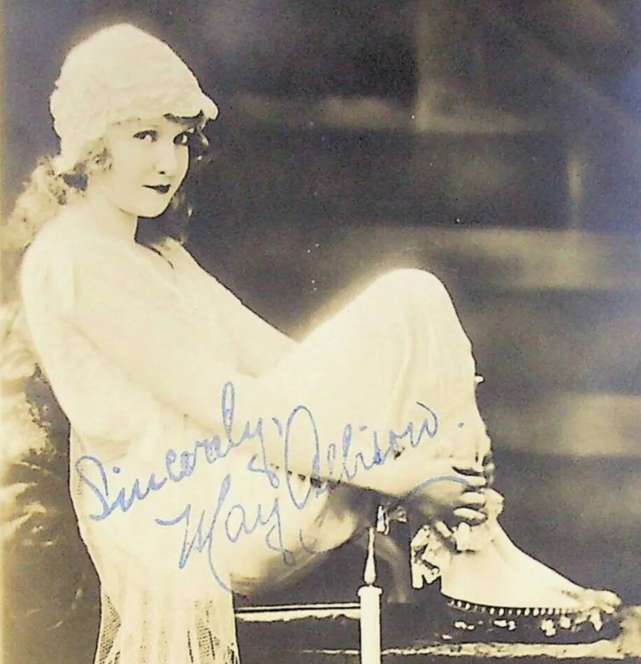 May Allison — 1920s May Allison Silent Movie Actress Autographed Signed Original Photo Still, image 2