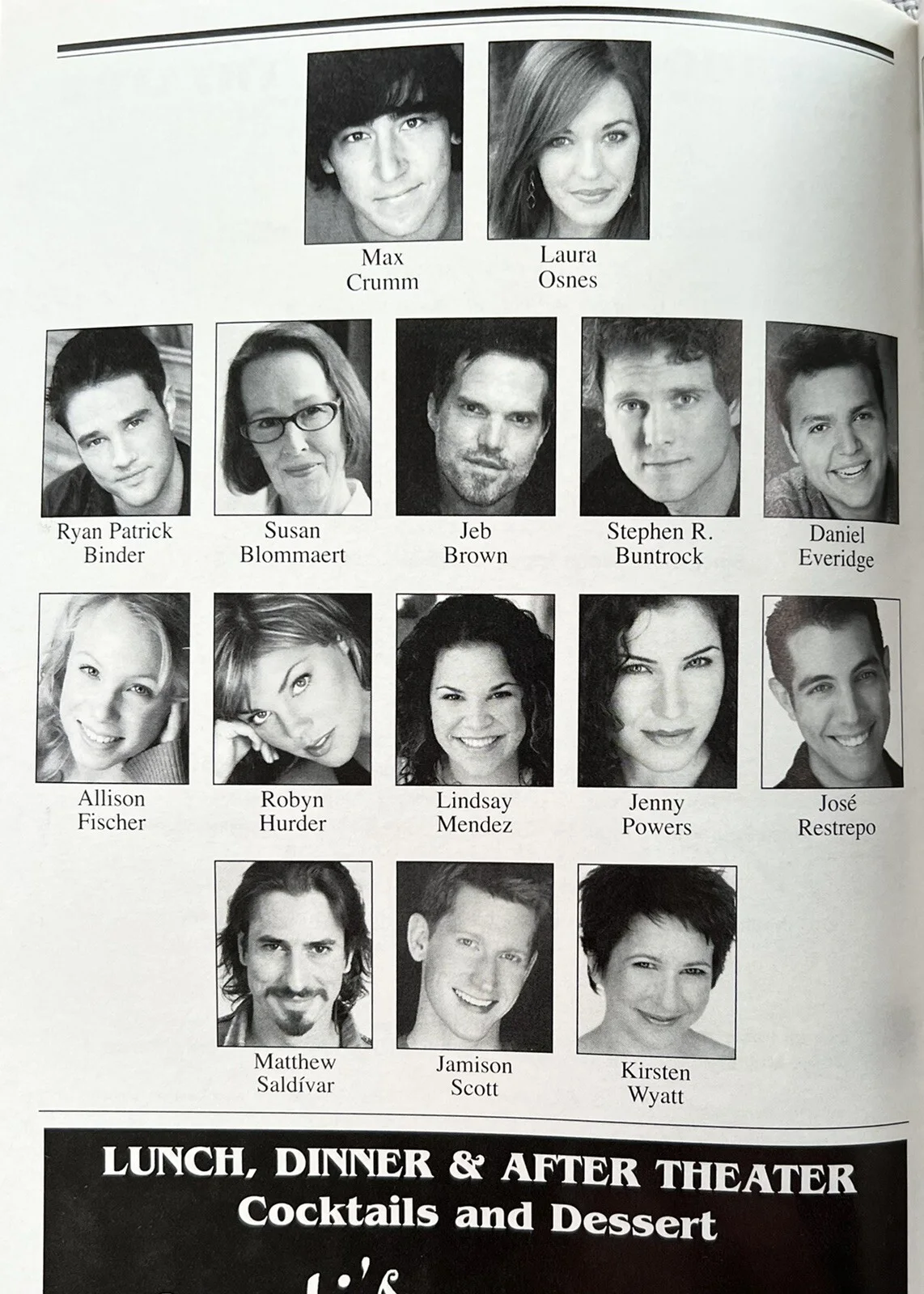 GREASE Signed In Person Broadway Playbill Max Crumm Laura Osnes Lindsay Mendez, изображение 2