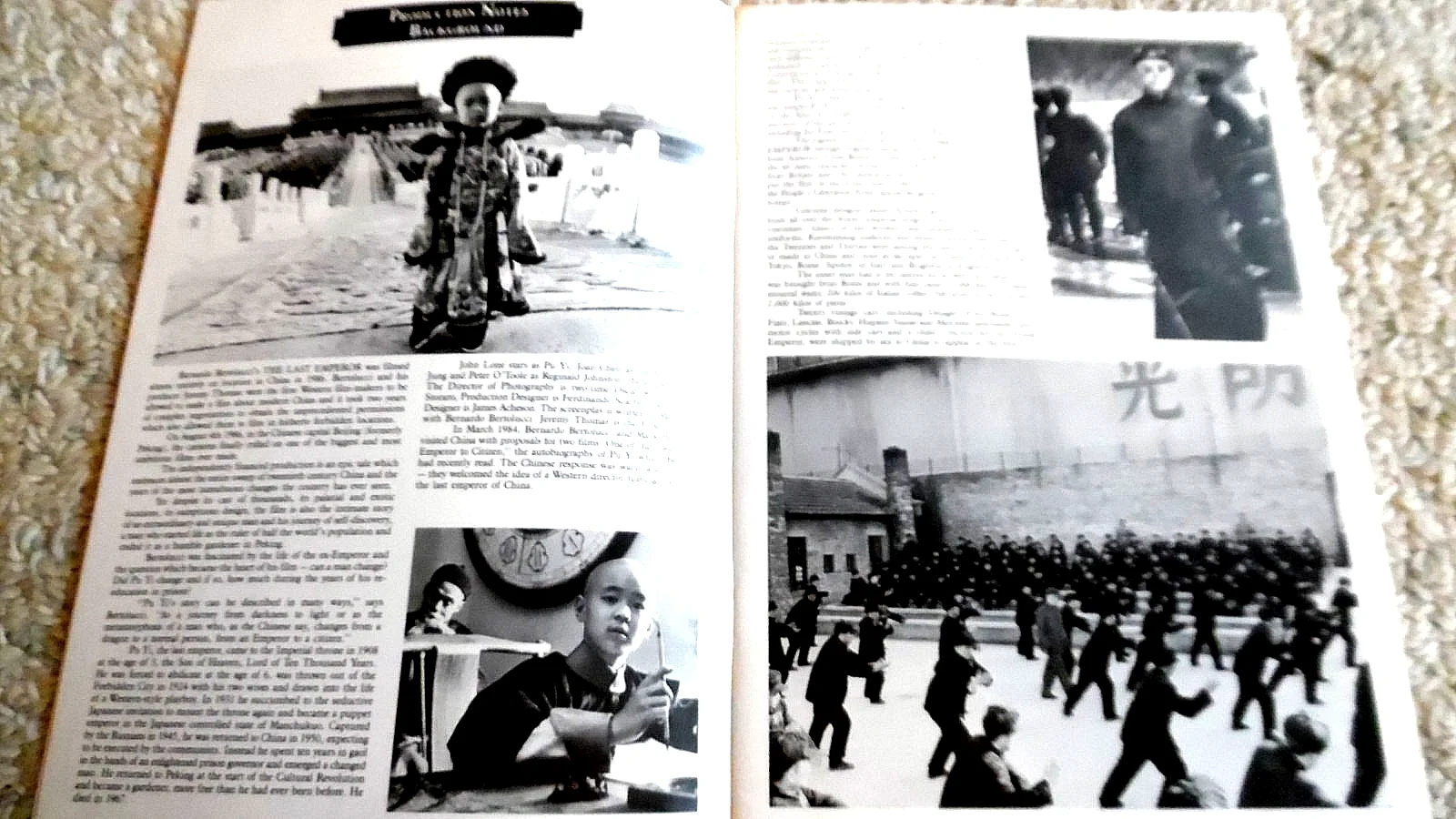 THE LAST EMPEROR (1987) CINEMA FILM MOVIE SOUVENIR BROCHURE, изображение 2