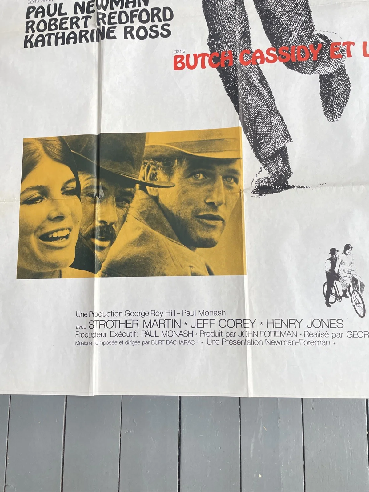 Butch Cassidy & Sundance Kid French Grande Poster Classic Image, image 5