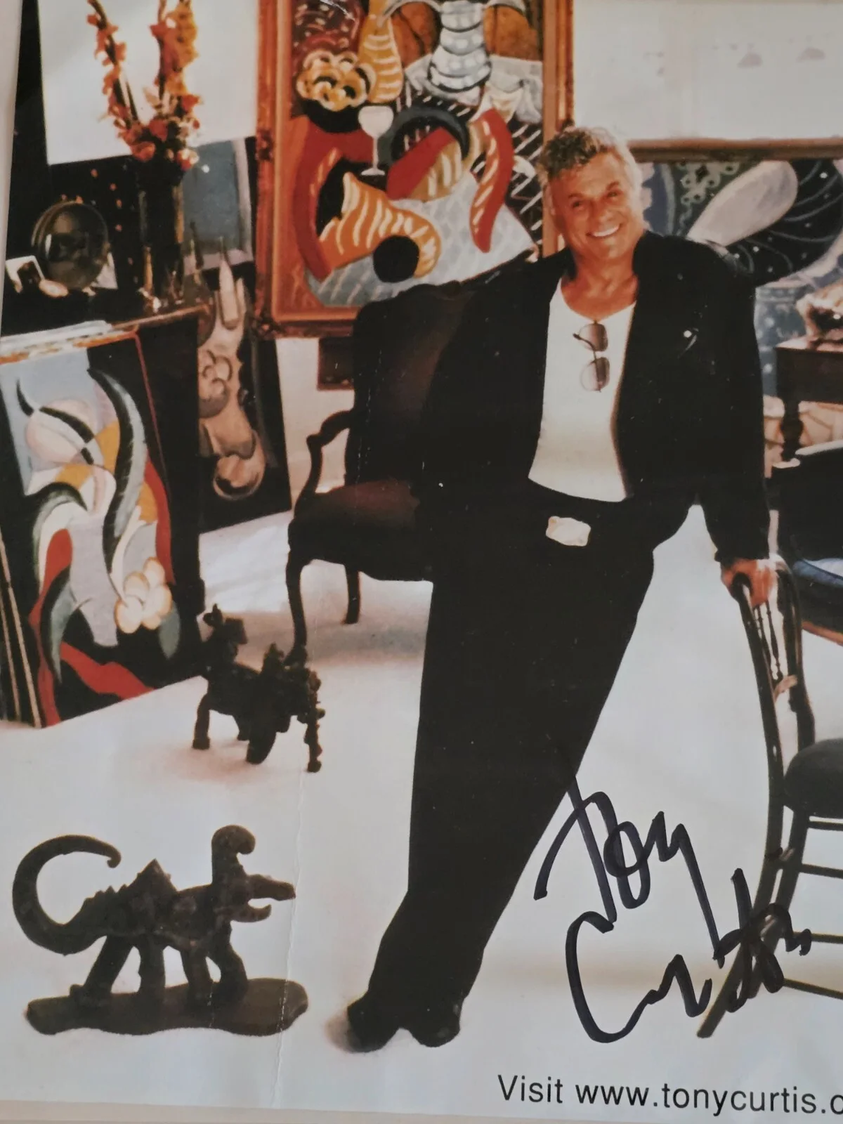 Tony Curtis — Tony Curtis SIGNED Photo ("Some Like It Hot/Spartacus") Movie Legend AUTOGRAPHED