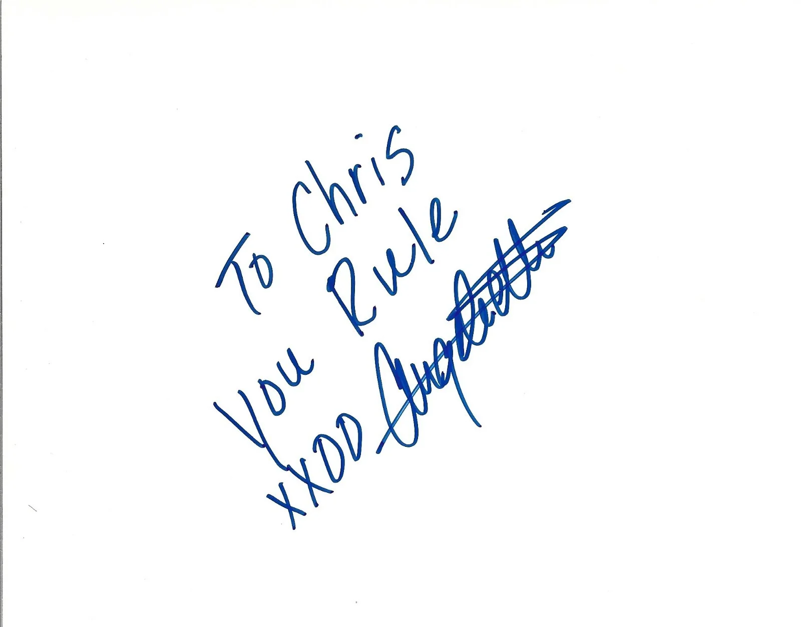 Angela Bettis — Angela Bettis hand SIGNED 6x8" Paper COA Autograph Girl, Interrupted McKee's May