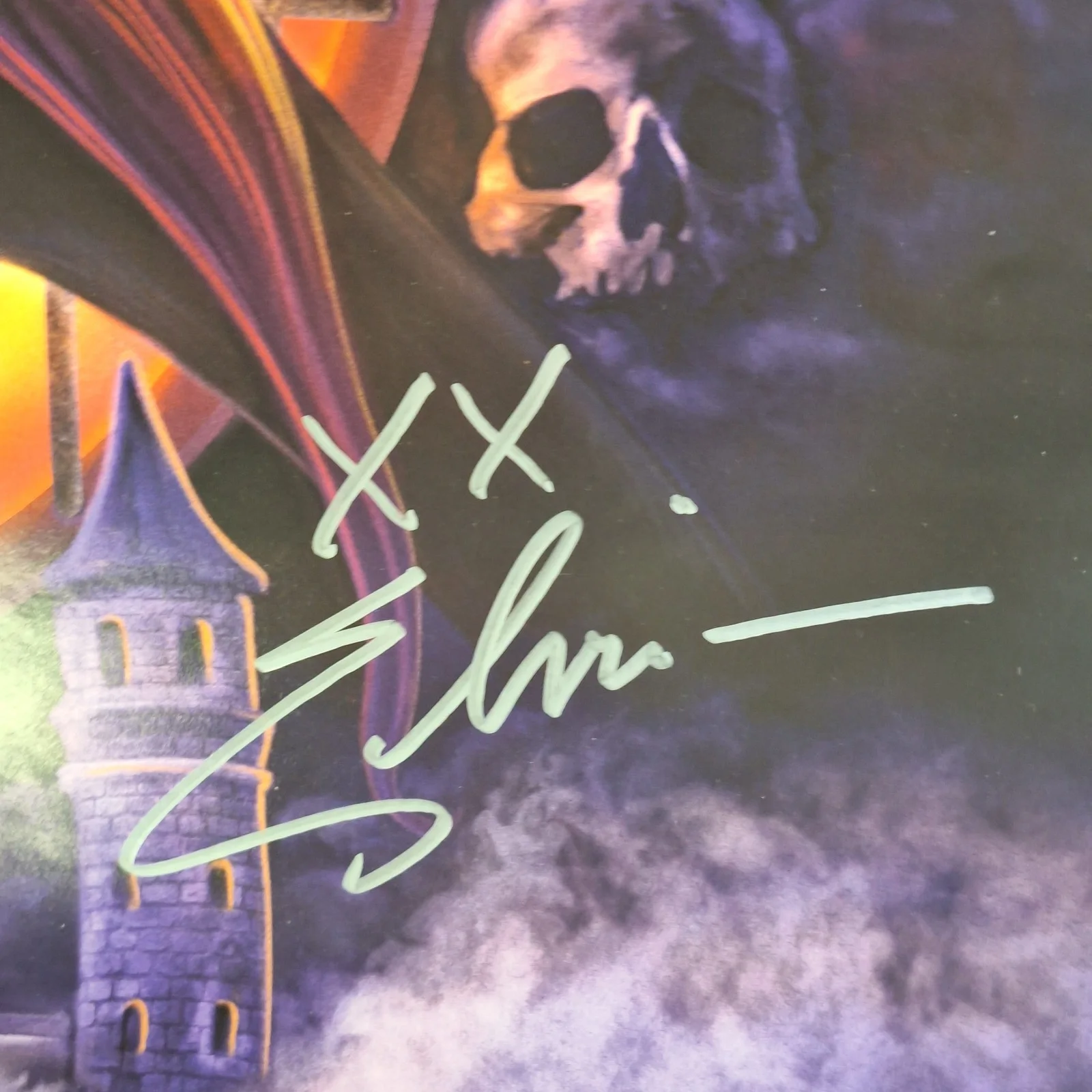 Elvira Autographed Haunted Hills Poster Scream Factory Exclusive OOP, изображение 2