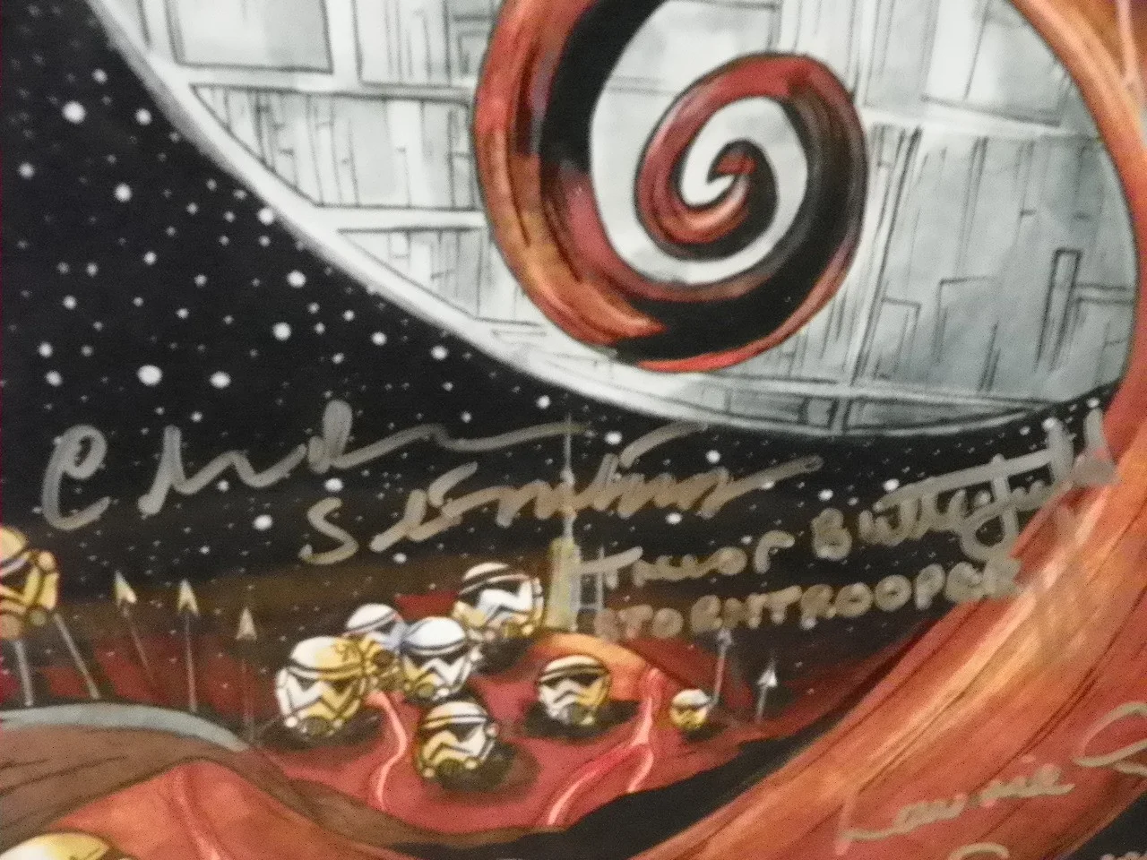 Flyng Goode Bunn Combs Butterfield Durrant Modrige Austen X — Star Wars Stormtroper Cast Signed Autographed Custom art Photo artitst proof, image 5