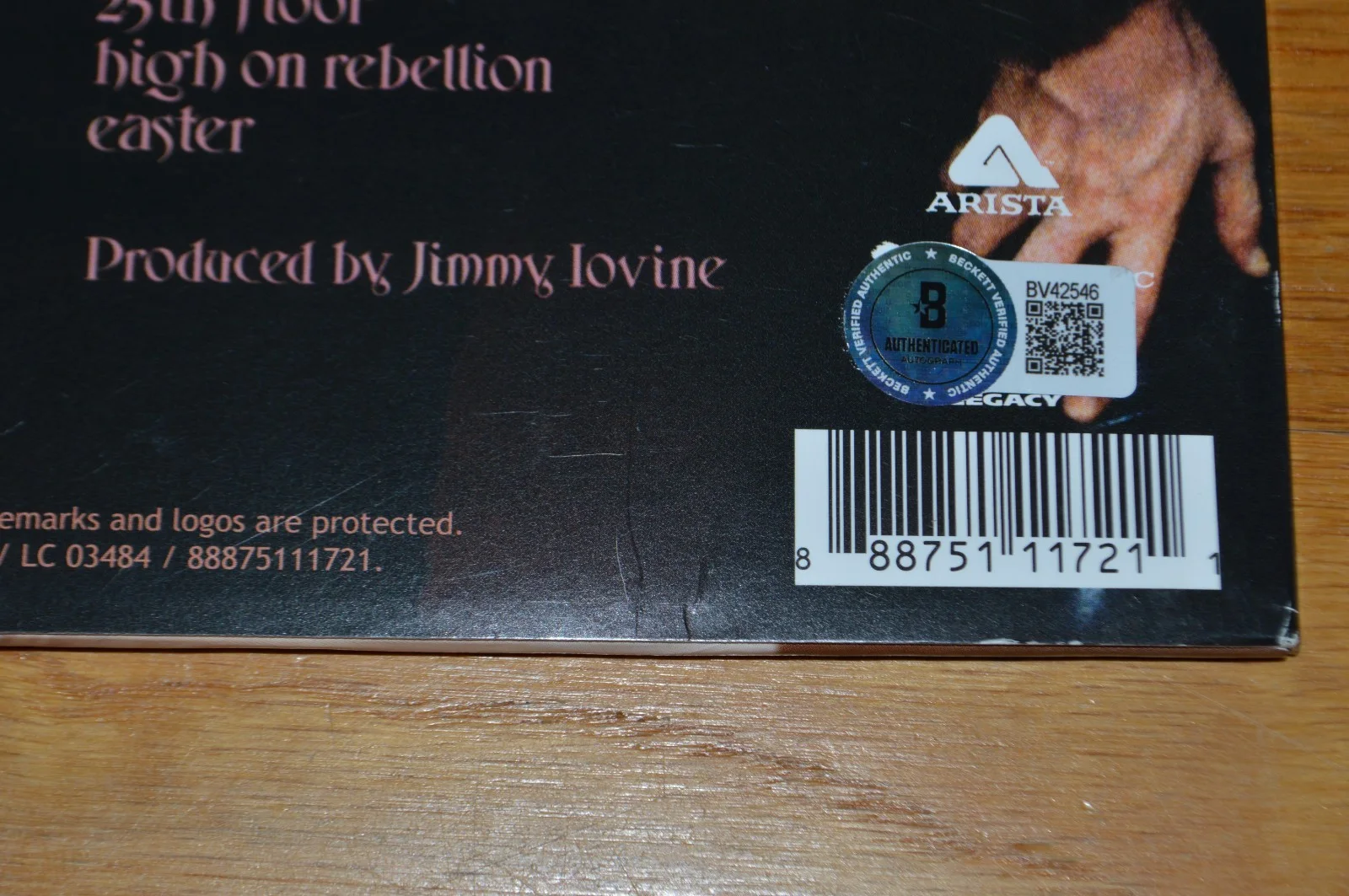 Patti Smith Autographed "Easter" Vinyl LP Cover with Beckett Hologram, изображение 5