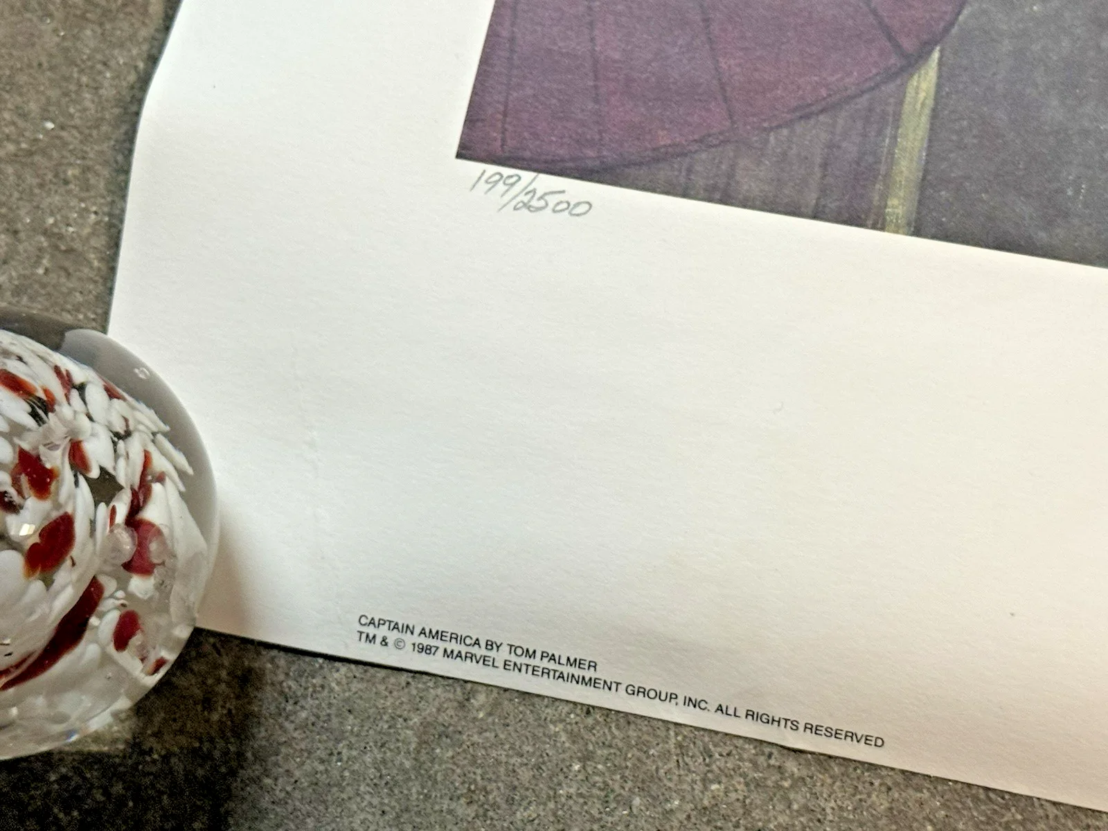 Tom Palmer — Vintage Captain America Red Skull Over Manhattan SIGNED by Tom Palmer 199/2500, image 5