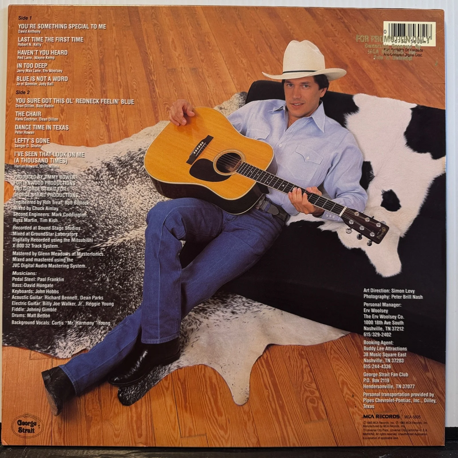 GEORGE STRAIT "Something Special" AUTOGRAPHED usa VINYL LP GOLD PROMO stamp NM!, изображение 3
