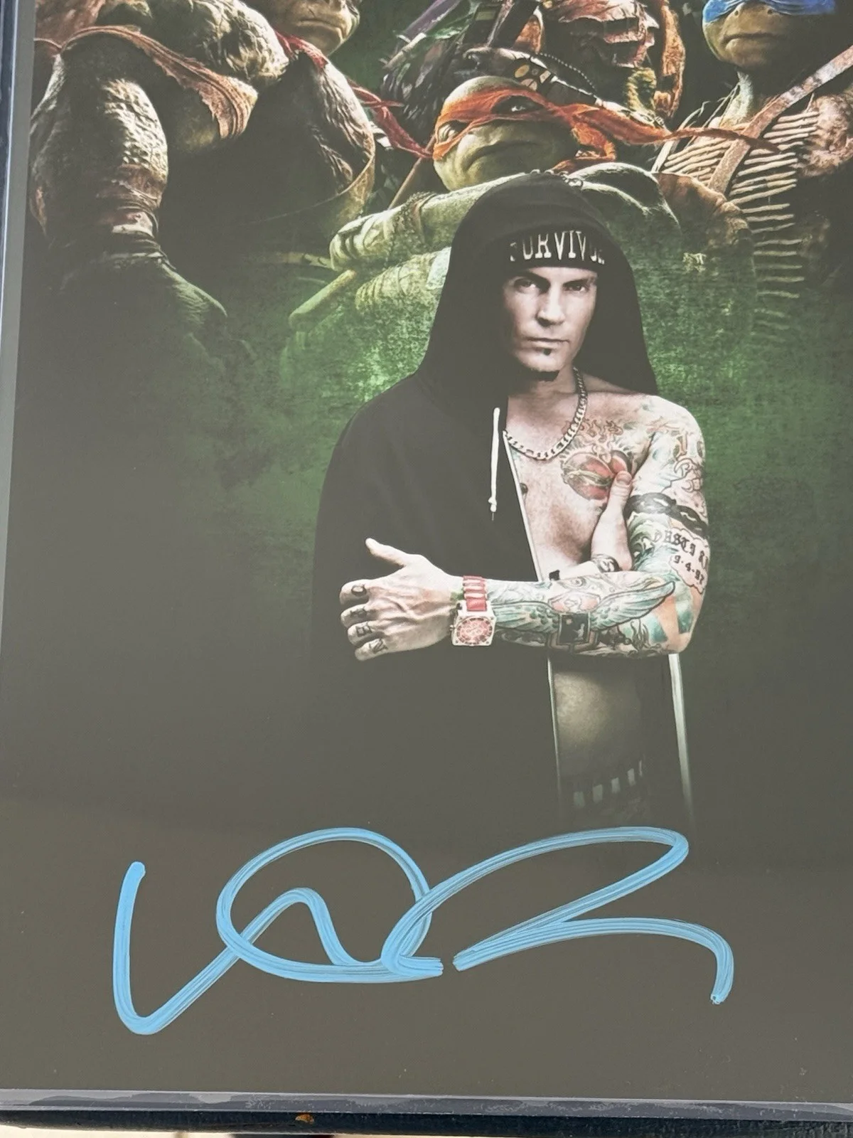 Vanilla Ice — Vanilla Ice Signed 8x10 Photo TMNT Teenage Mutant Ninja Turtles JSA Authentic, image 3