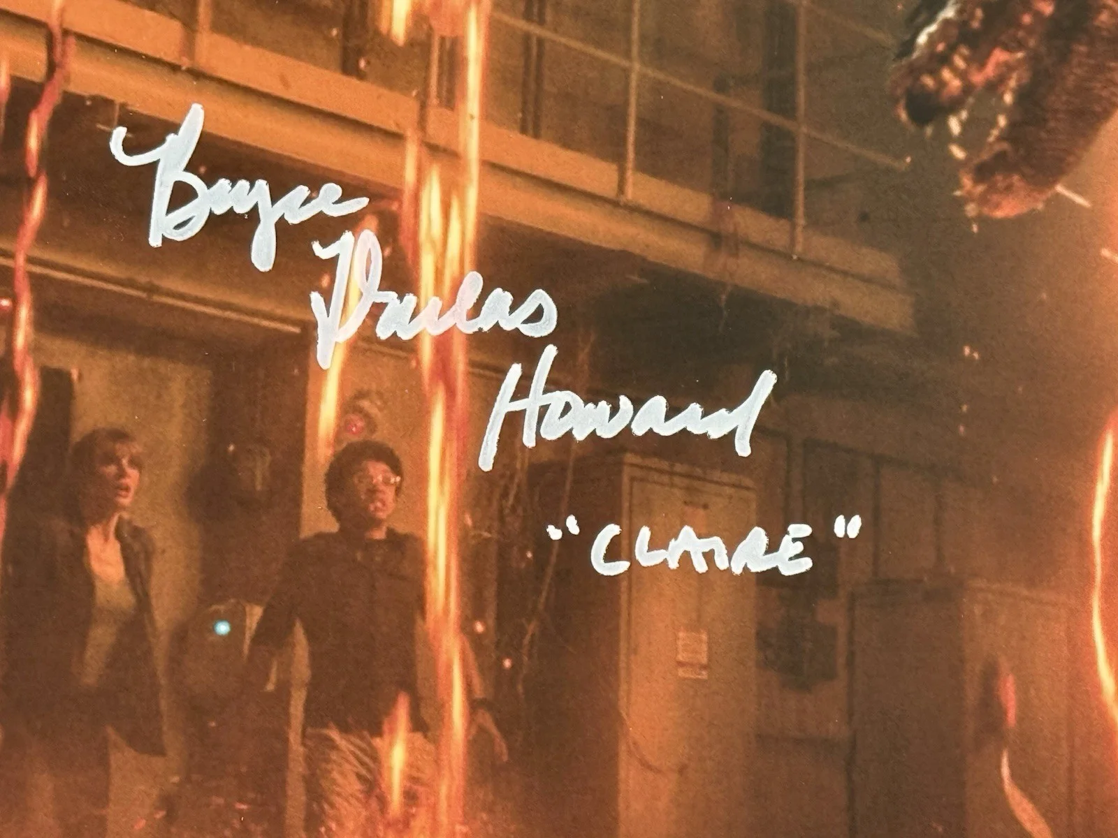 Bryce Dallas Howard — Bryce Dallas Howard Jurassic World Signed 11x14 Photo Claire ACOA Autograph, image 2
