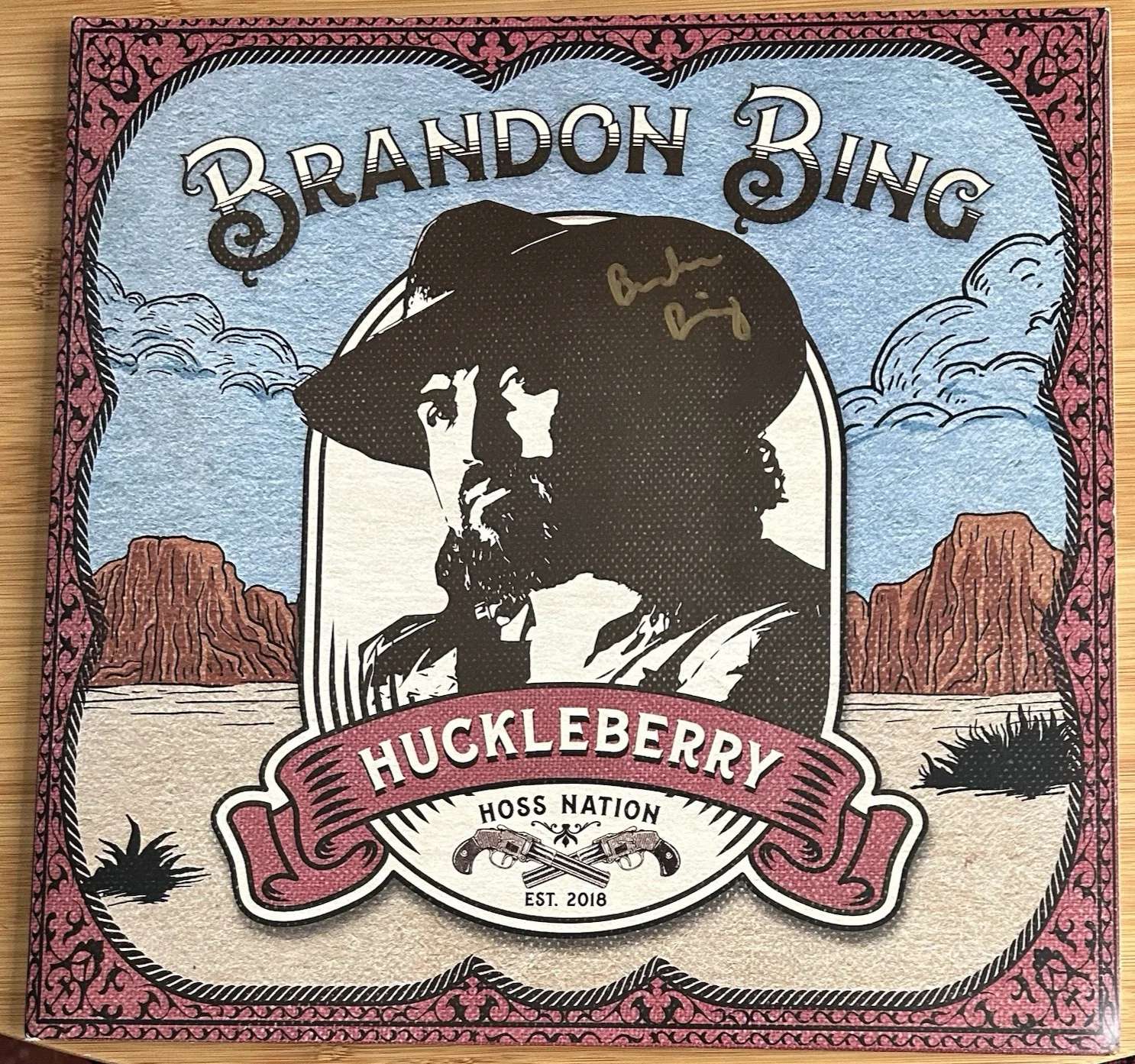 Brandon Bing "Huckleberry" Vinyl - Autographed/Signed, image 2