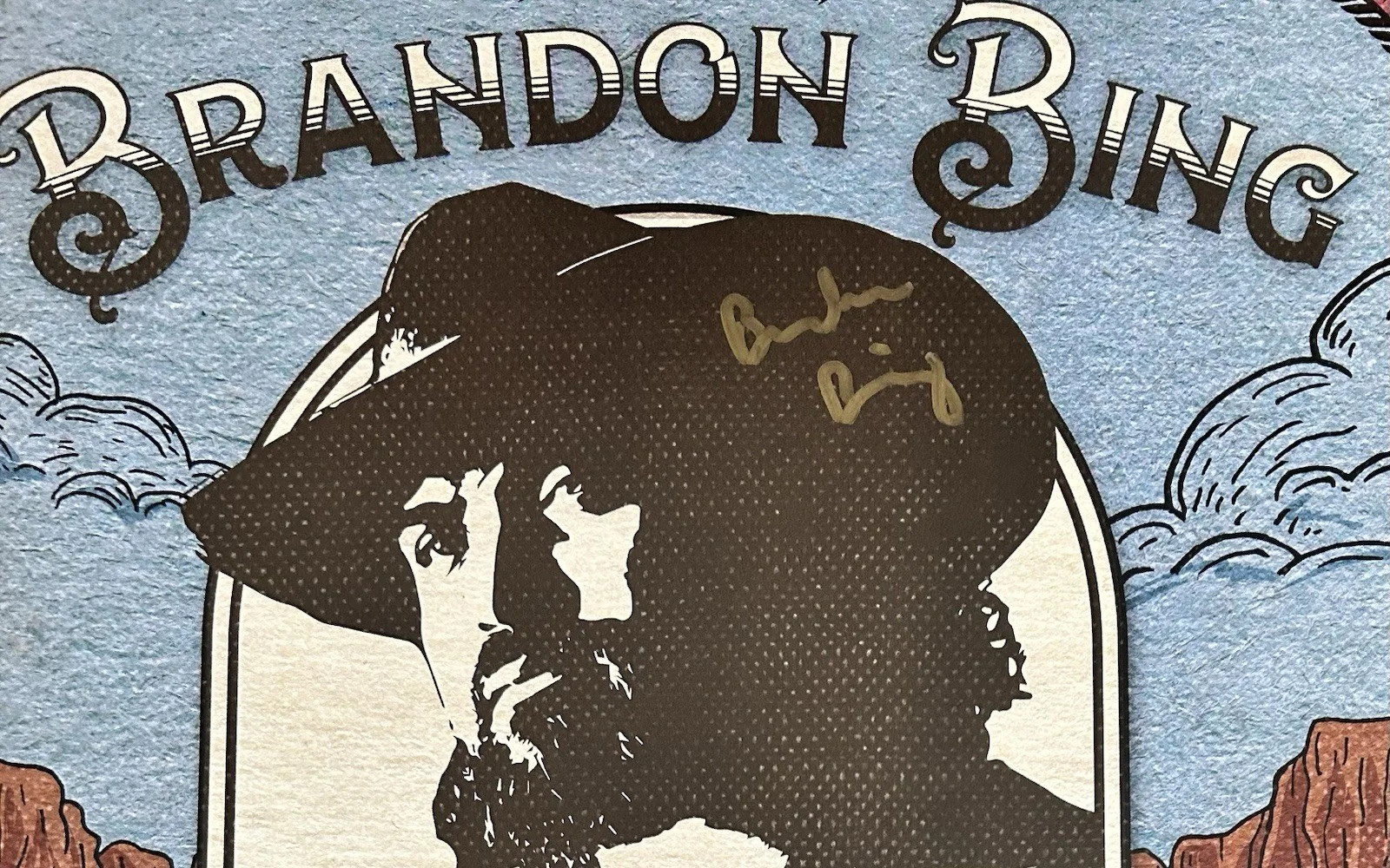 Brandon Bing "Huckleberry" Vinyl - Autographed/Signed, image 3