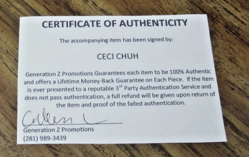 Ceci Chuh — Ceci Chuh Actress Autographed Signed 4X6 Photo "Tatort" "Boy 7", изображение 3