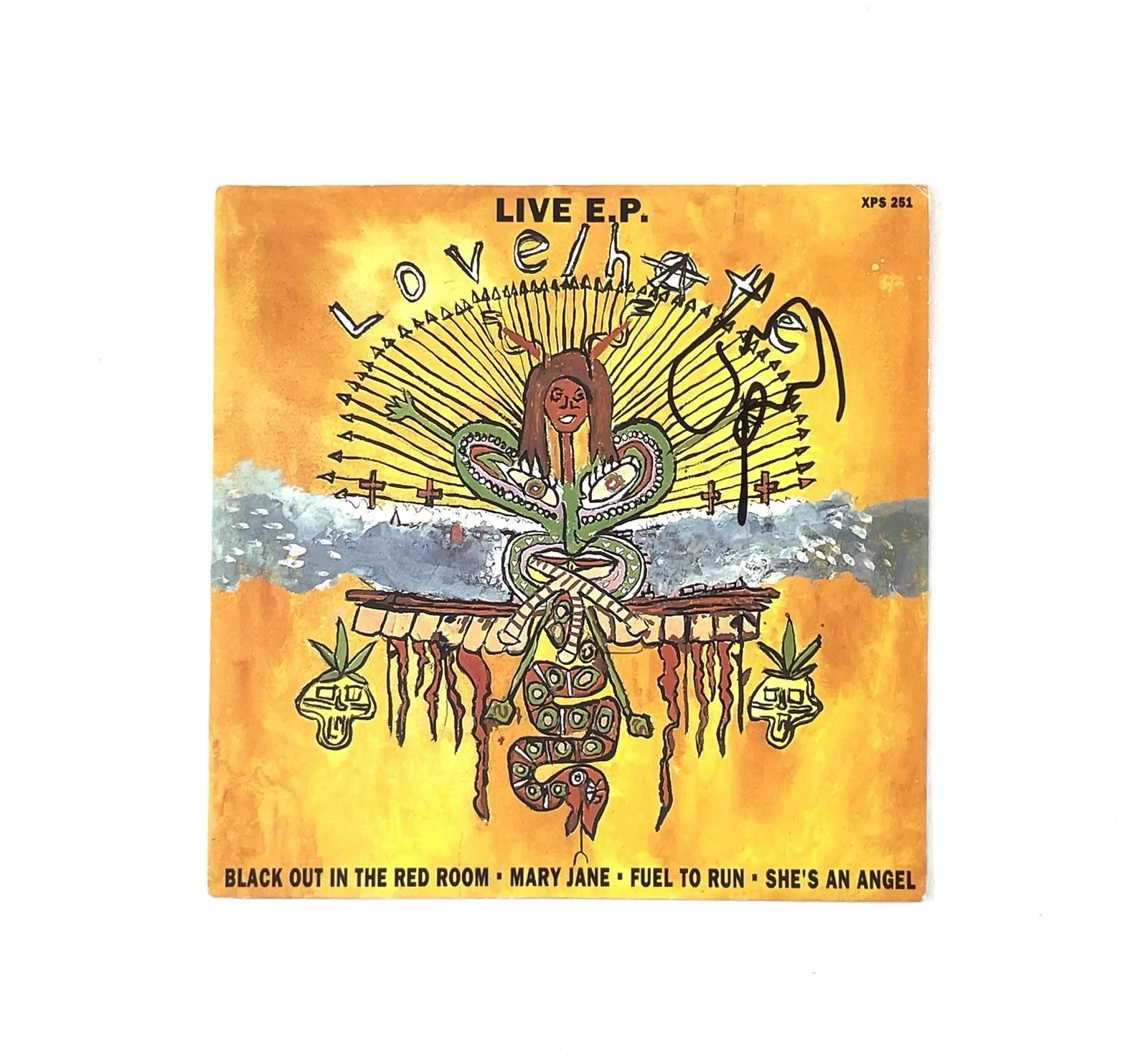 Love/Hate Jizzy Pearl Signed Live EP 7” U.K. Vinyl Record Quiet Riot Ratt ACOA, image 4