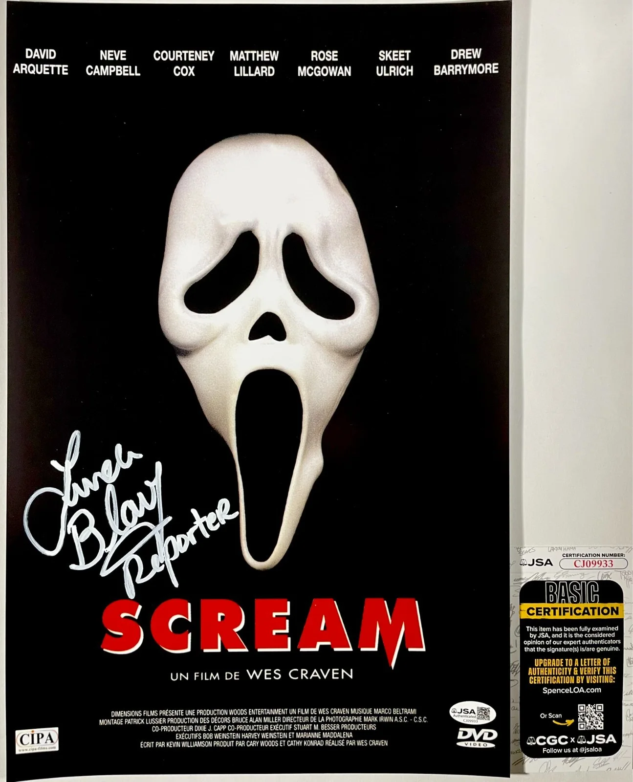 Linda Blair — Linda Blair Signed Scream 11x17 Movie Poster Authentic Autograph JSA COA
