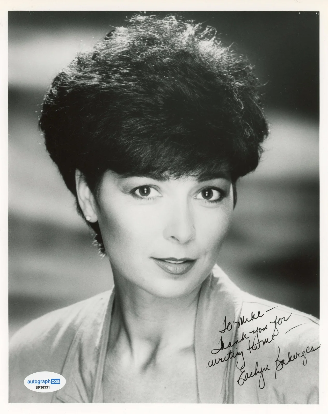 Evelyn Bakerges — Evelyn Bakerges "Baywatch" AUTOGRAPH Signed 8x10 Photo 'To Mike' ACOA, изображение 2