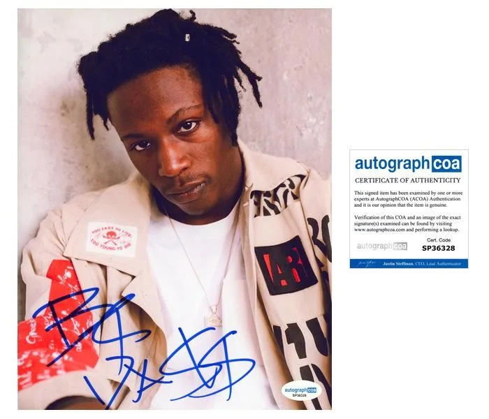 Joey Bada — Joey Badass "B4.Da.$$" AUTOGRAPH Signed 'Bada$$' Autographed 8x10 Photo C ACOA