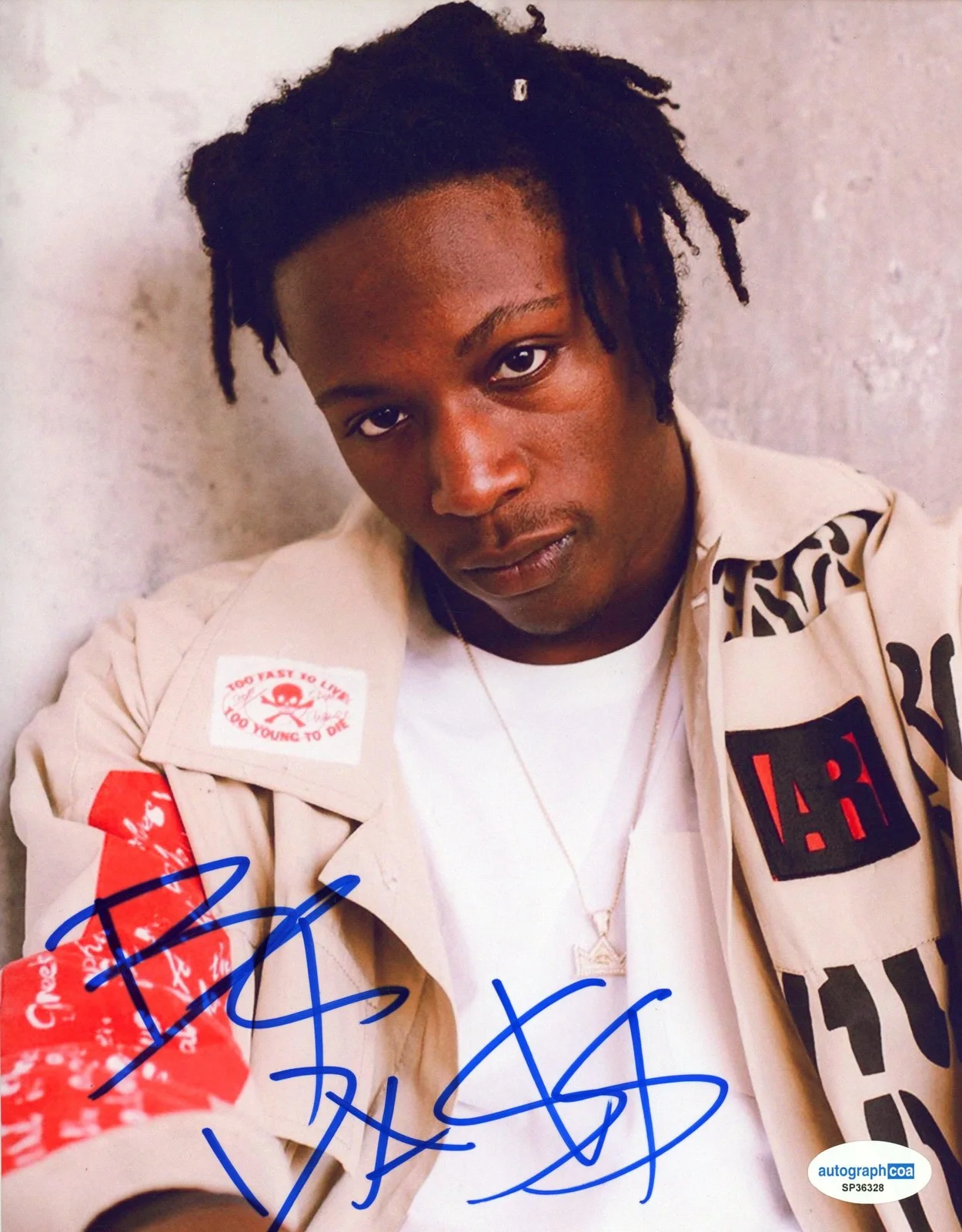Joey Bada — Joey Badass "B4.Da.$$" AUTOGRAPH Signed 'Bada$$' Autographed 8x10 Photo C ACOA, изображение 2