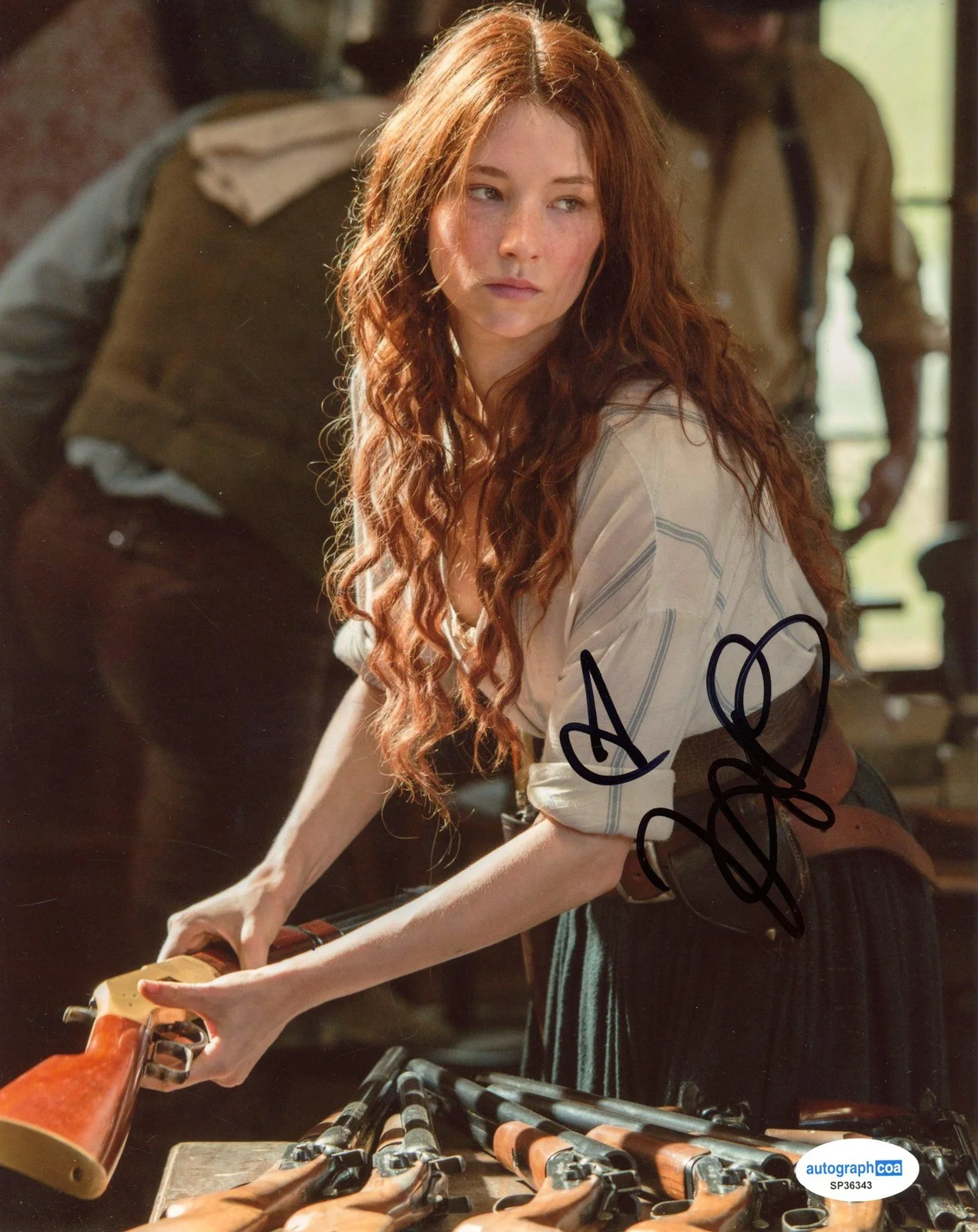 Haley Bennett — Haley Bennett "The Magnificent Seven" AUTOGRAPH Signed 'Emma' 8x10 Photo C ACOA, image 2