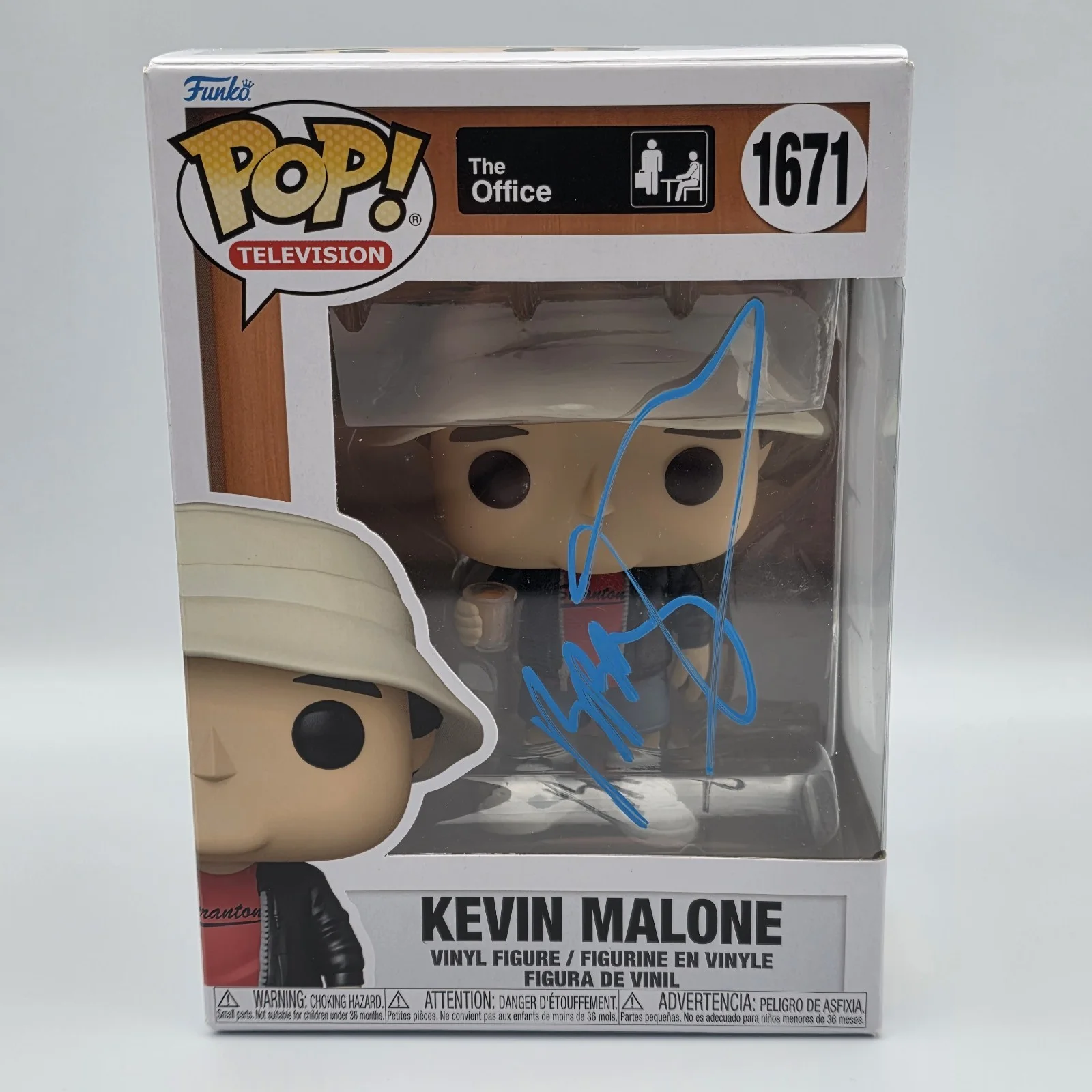 Brian Baumgartner — Brian Baumgartner Signed Autographed Office Kevin Malone Funko Pop 1671 UG COA