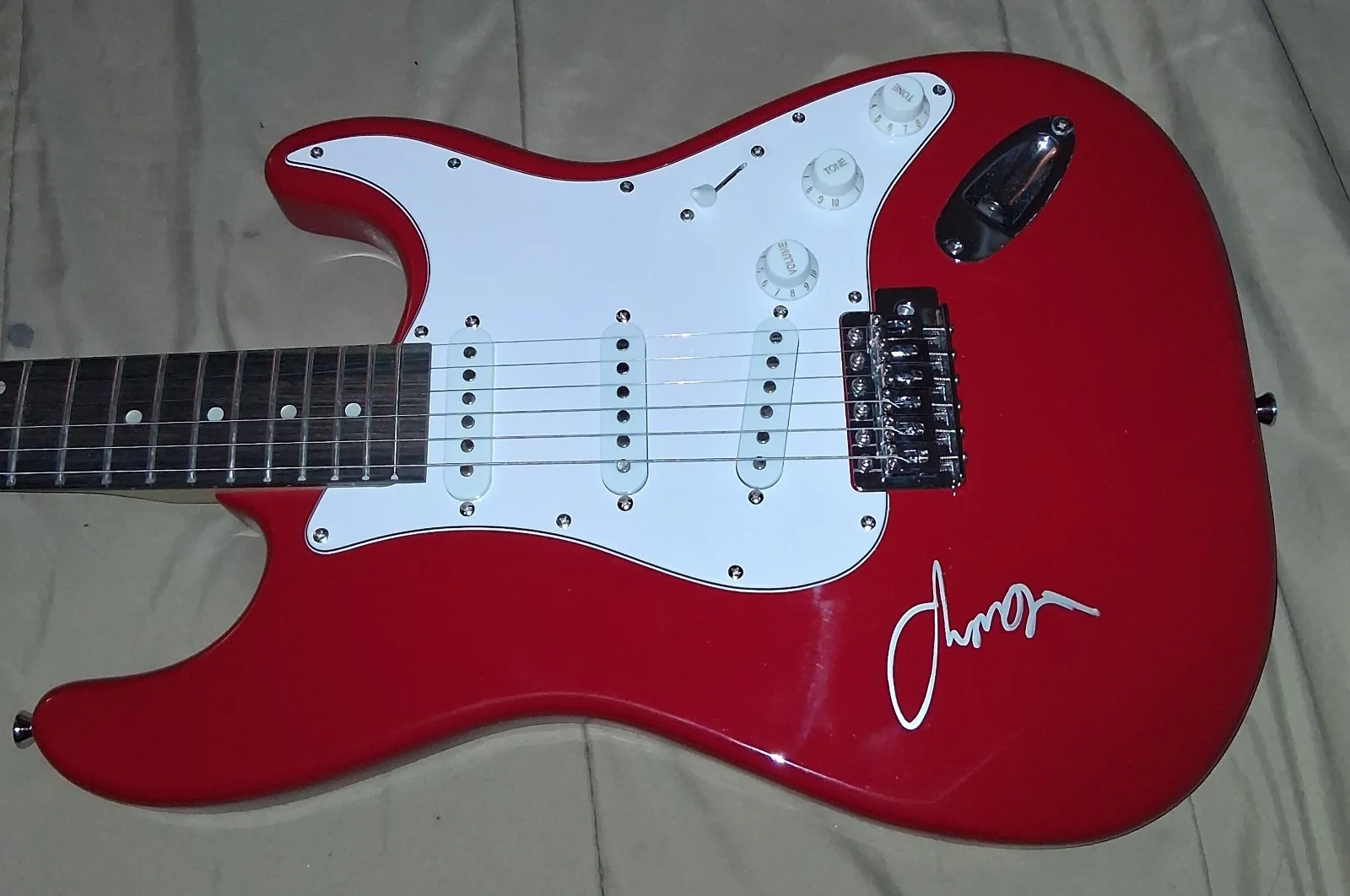 YUNGBLUD DOMINIC HARRISON Signed GUITAR idols weird, image 3