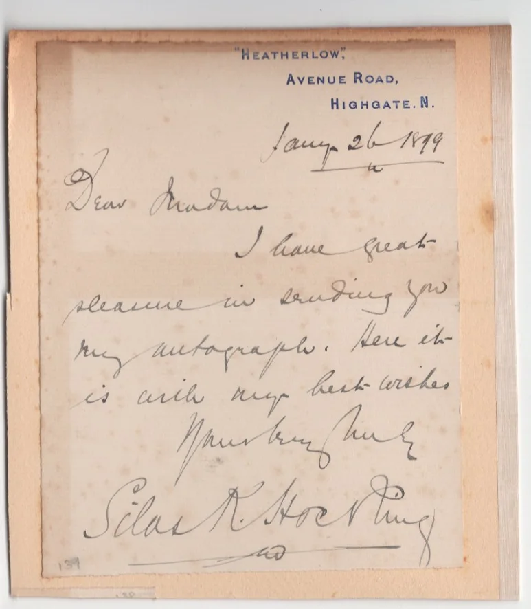 Franklin (Franklyn) McLeay 1864-1900 Signed Quote / Autograph British Actor RARE, изображение 2