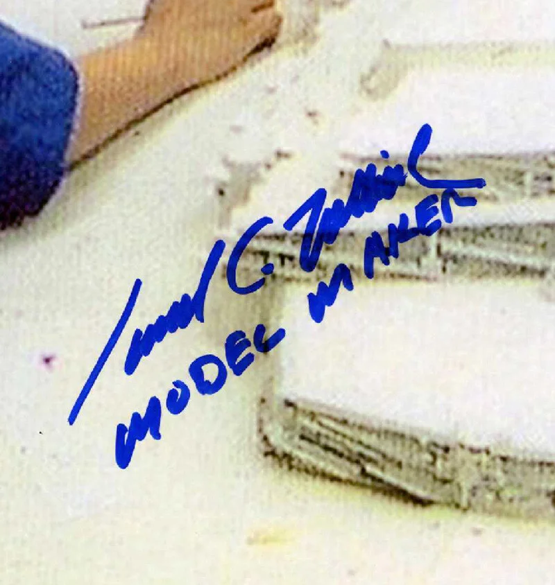 SAMUEL SAM ZOLLTHEIS SIGNED 11x14 PHOTO ILM MODEL MAKER STAR WARS BECKETT BAS, image 2