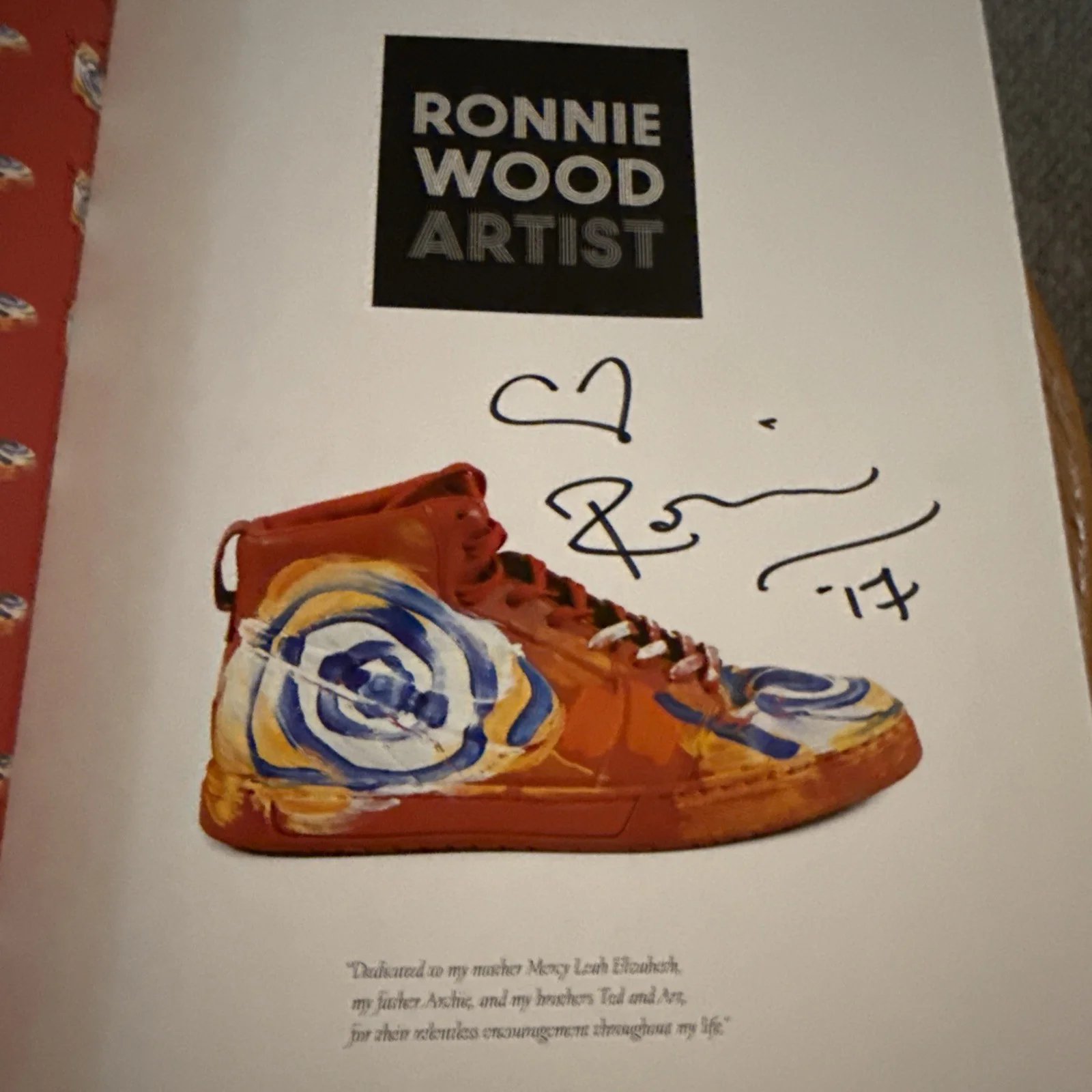 Ronnie Wood — Autographed Ronnie Wood Artist Book . The Rolling Stones. Web Exclusive, изображение 3