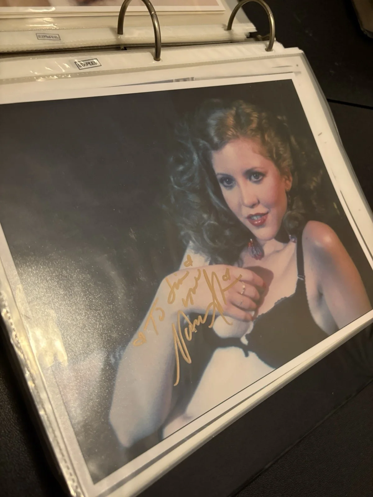 Nancy Allen Signed 8x10 Color Photo - Gold Ink Still, image 3