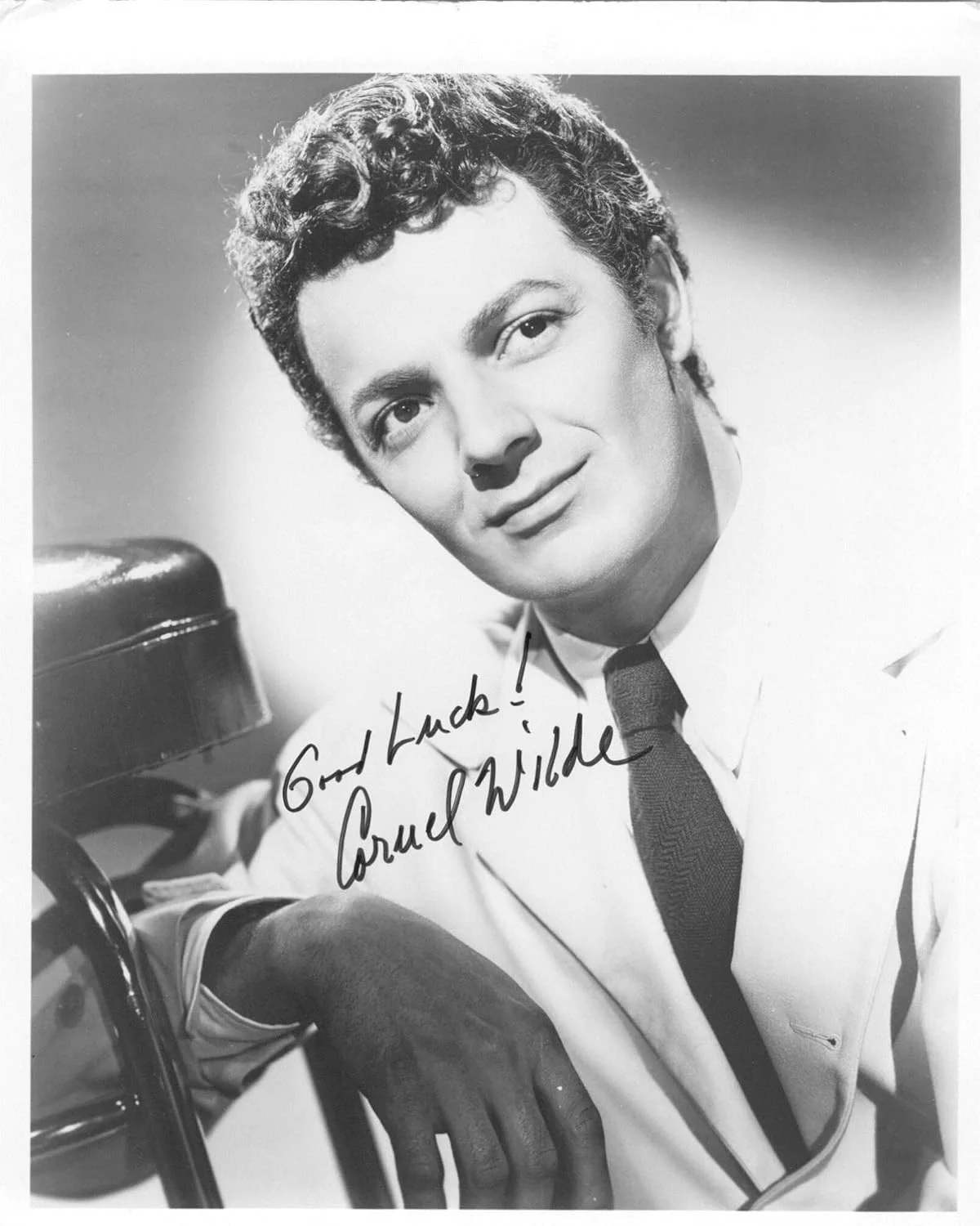 Cornel Wilde — Cornel Wilde (d. 1989) Signed Autographed Vintage Glossy 8x10 Photo