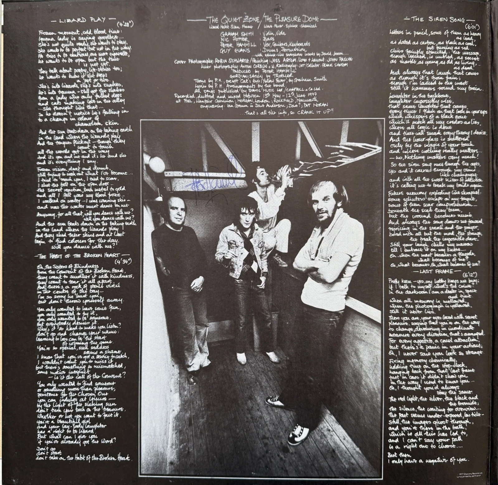 Van Der Graaf Generator : 5 LP ALL SIGNED autographed vinyl by Peter Hammill, image 2