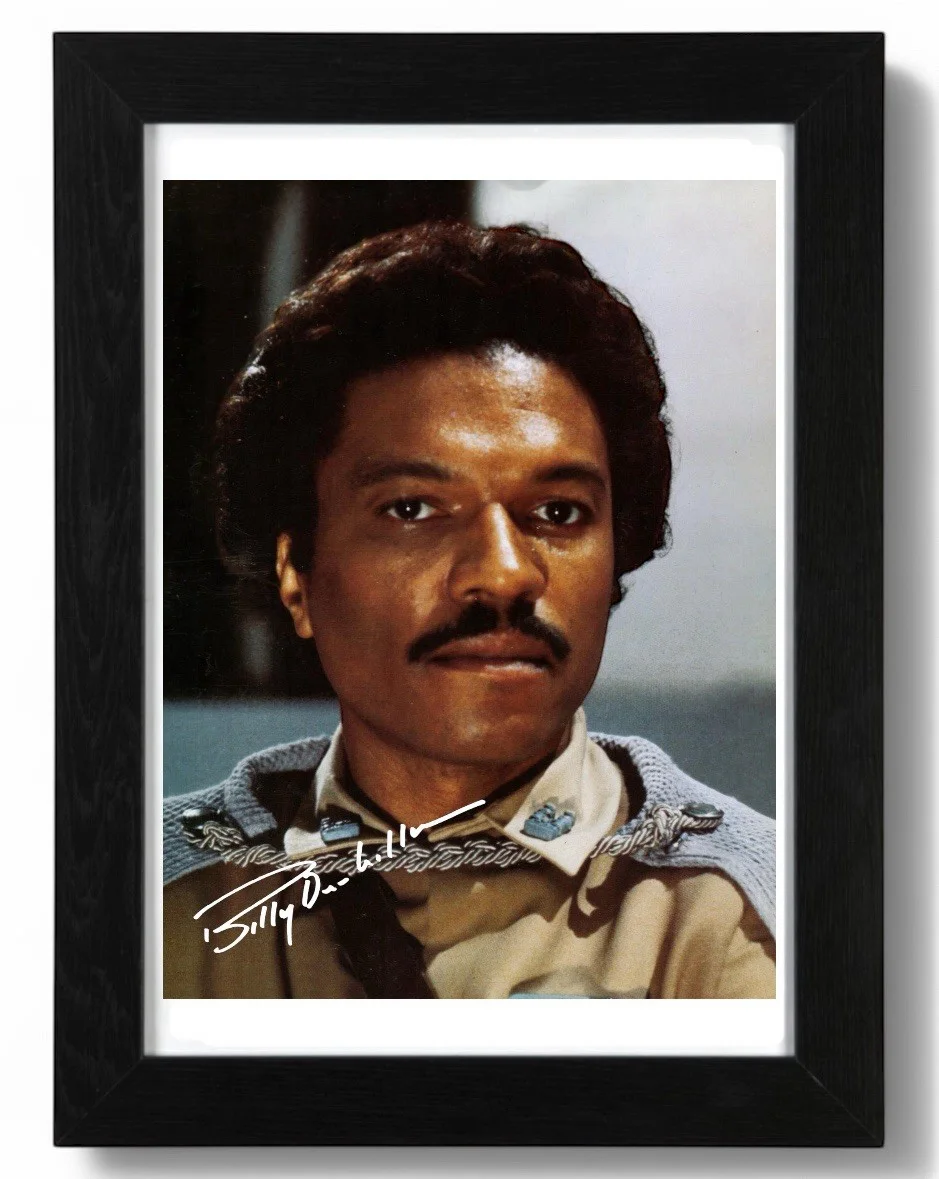 Billy Dee Williams Signed Autograph PHOTO Pre Print 6x4/A4/ Framed Star Wars, image 2