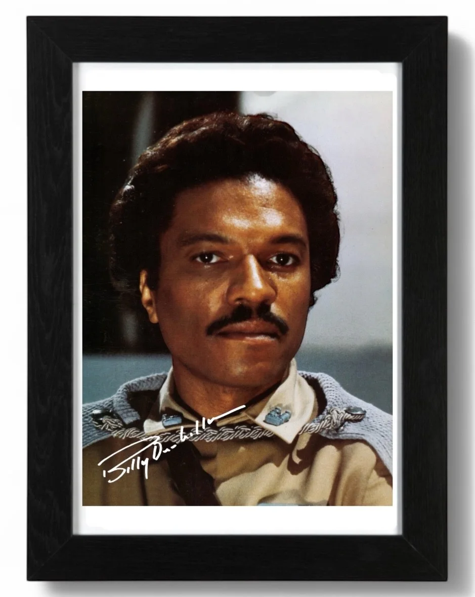 Billy Dee Williams Signed Autograph PHOTO Pre Print 6x4/A4/ Framed Star Wars, image 3