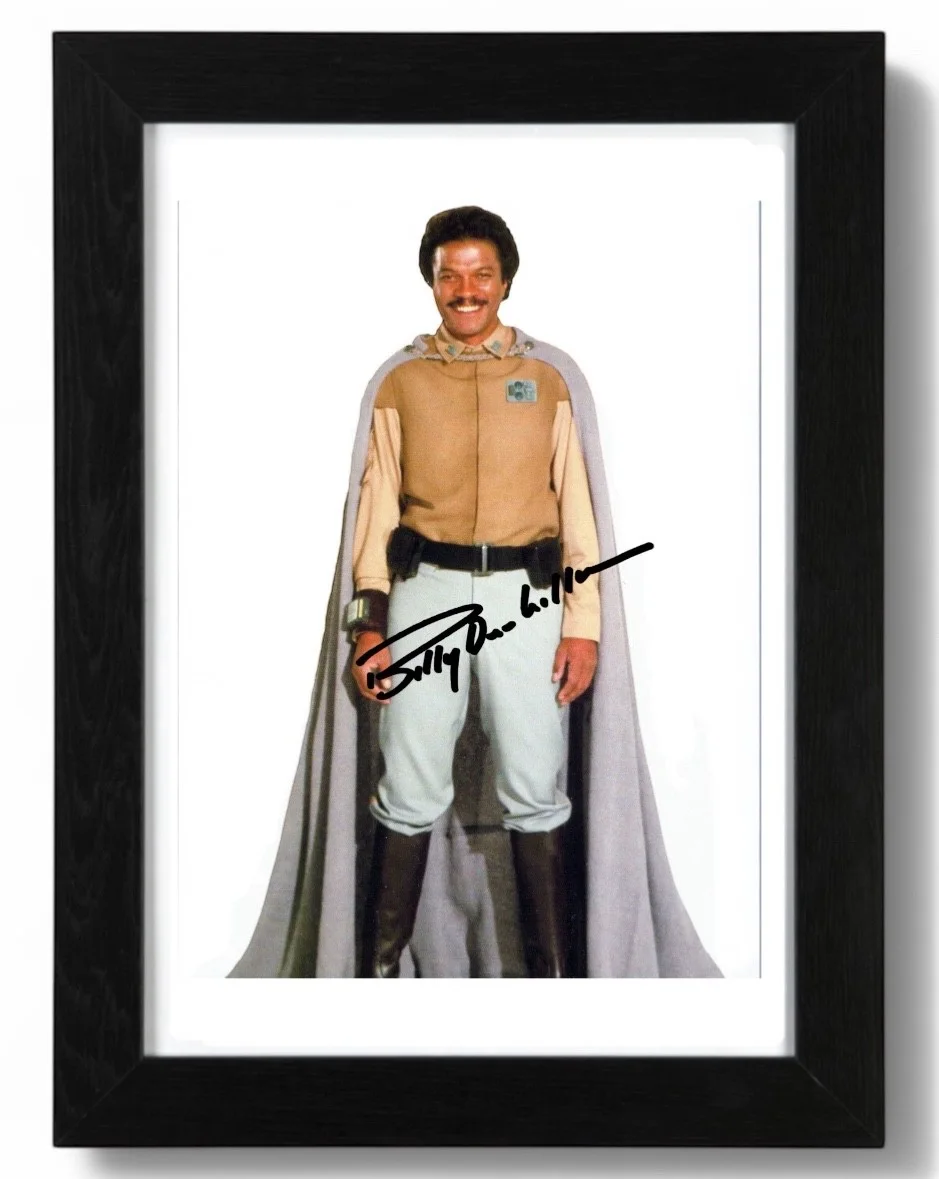 Billy Dee Williams Signed Autograph PHOTO Pre Print 6x4/A4/ Framed Star Wars, image 3