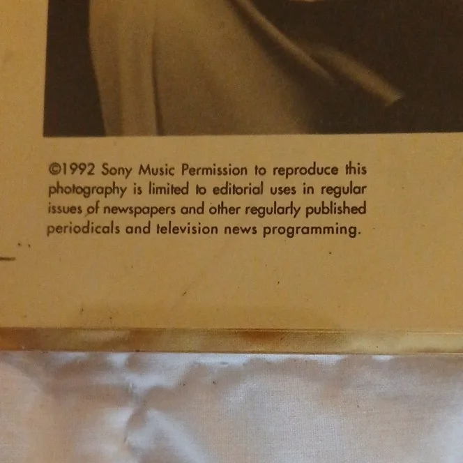 Tony Bennett Signed Columbia Promo Photograph 1992 Sony Music, изображение 2