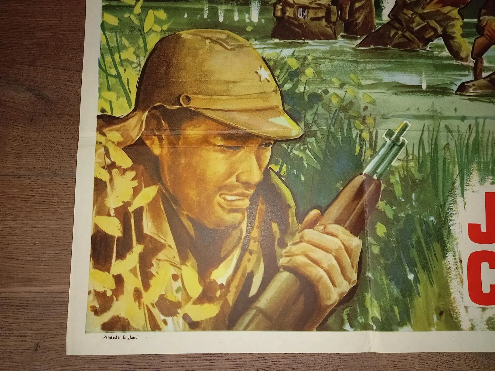MERRILL'S MARAUDERS 1962 BRITISH QUAD POSTER JEFF CHANDLER TY HARDIN PETER BROWN, image 2