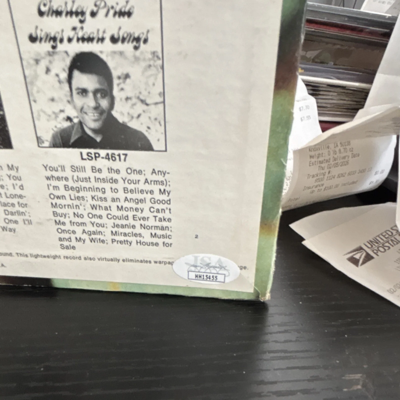 Charley Pride The Best of Vol. II Autographed Vinyl Record RCA Victor JSA, image 3