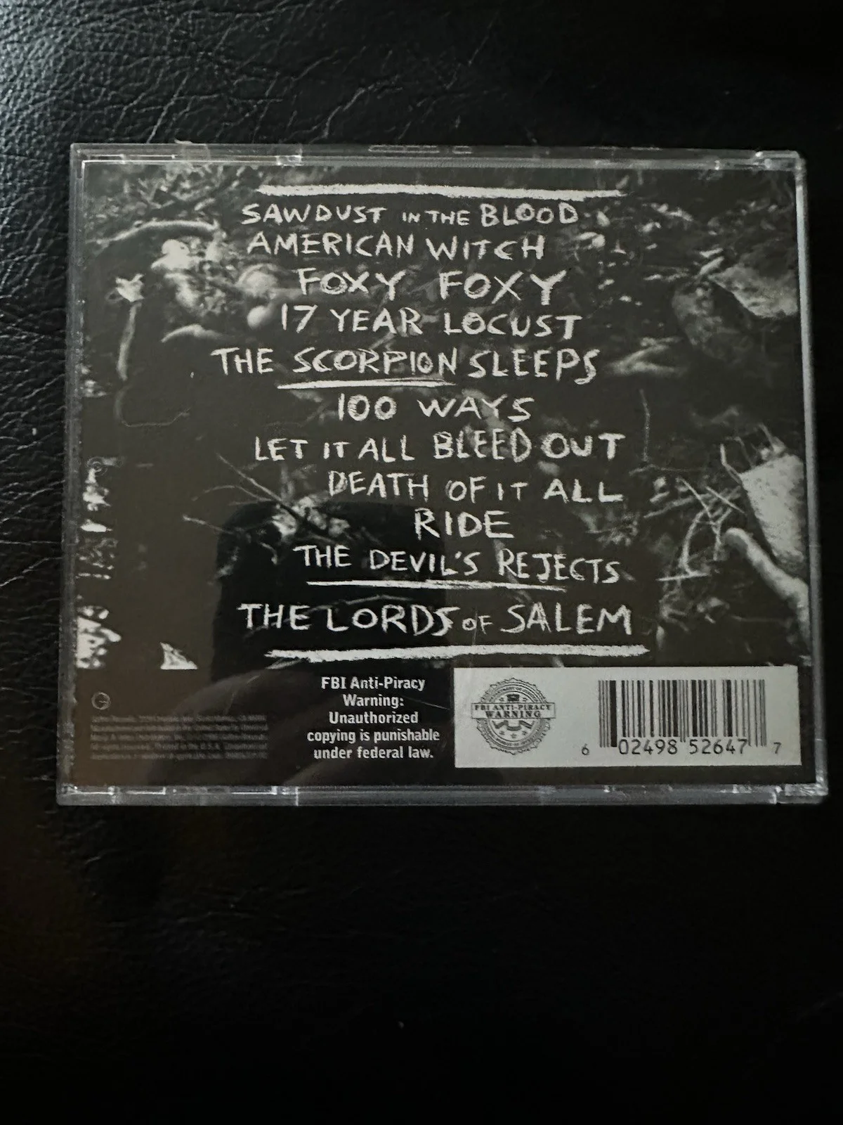 Rob Zombie Signed Educated Horses CD Beckett COA BQ82903, image 5