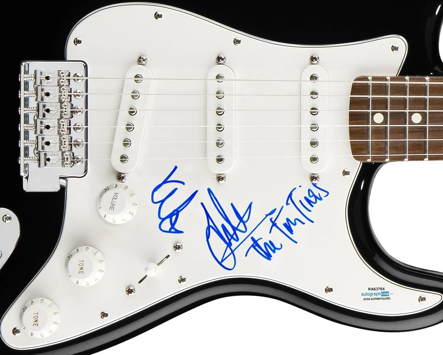 The Ting Tings Signed Autographed Guitar ACOA, image 3