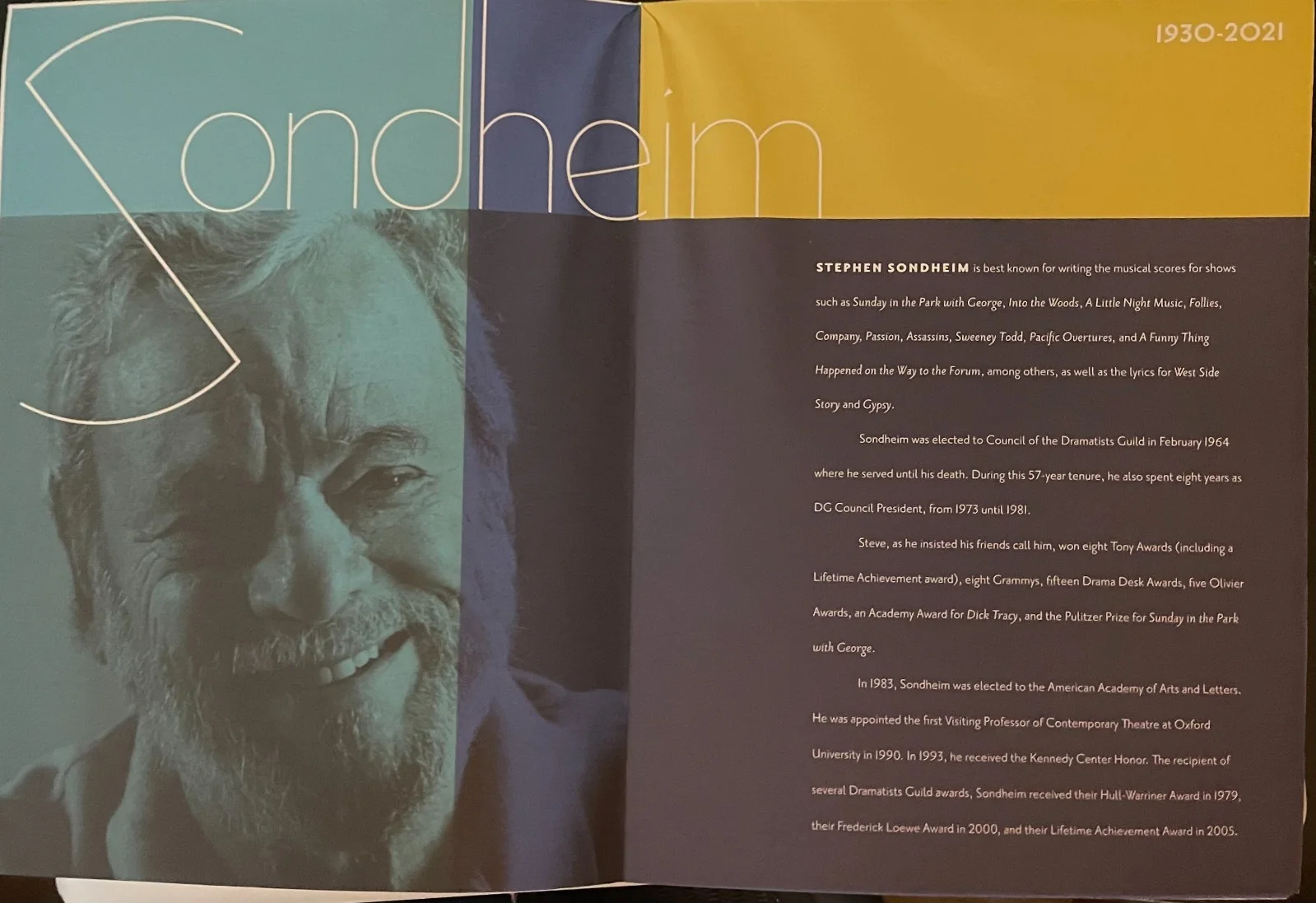 New - Stephen Sondheim - Company Opening Night Playbill + 20" x 30" Poster, image 3