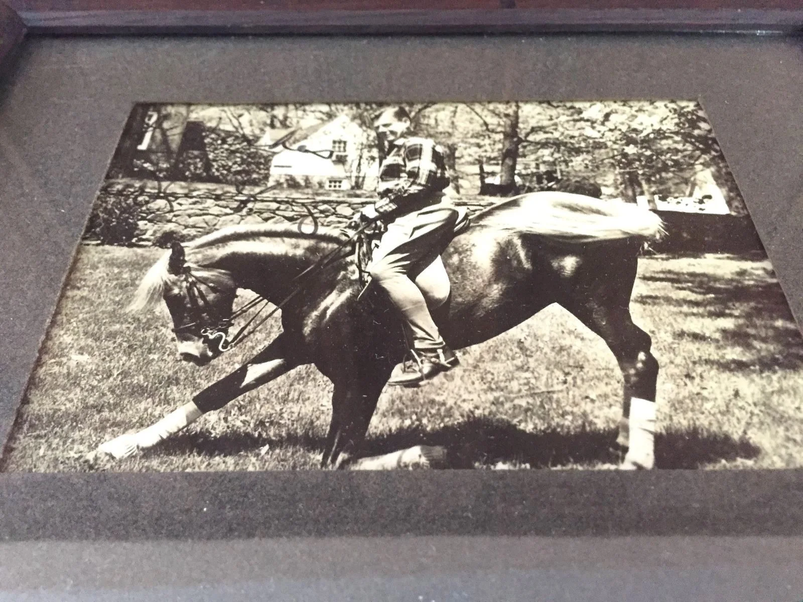 RARE Vintage ARTHUR GODFREY & Horse GOLDIE Signed PHOTOGRAPH Autographed Antique, изображение 3