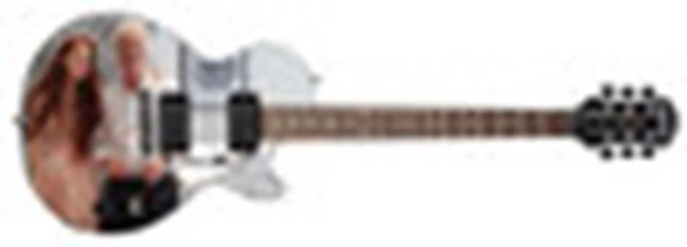 Scarlett Sabet Autographed Custom 1/1 Jimmy Page Graphics Guitar, image 2