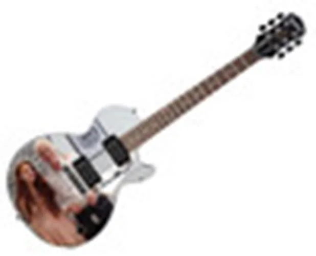 Scarlett Sabet Autographed Custom 1/1 Jimmy Page Graphics Guitar, image 3